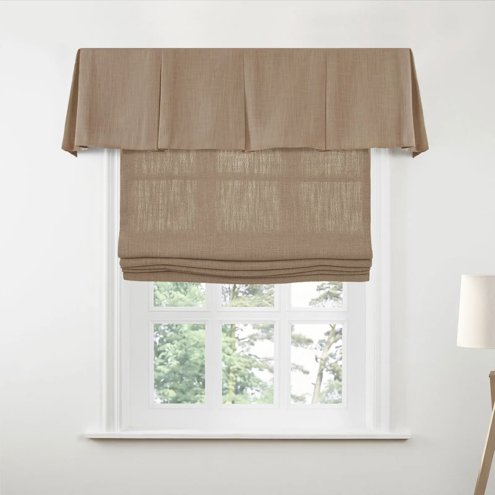 Liz Linen Board Mounted Box Pleat Valance - Image 166