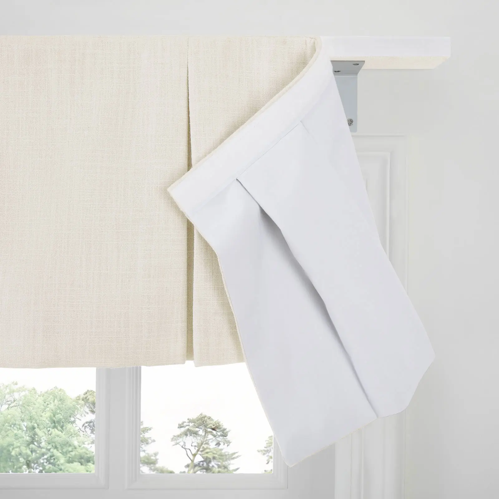 Liz Linen Board Mounted Box Pleat Valance - Image 169