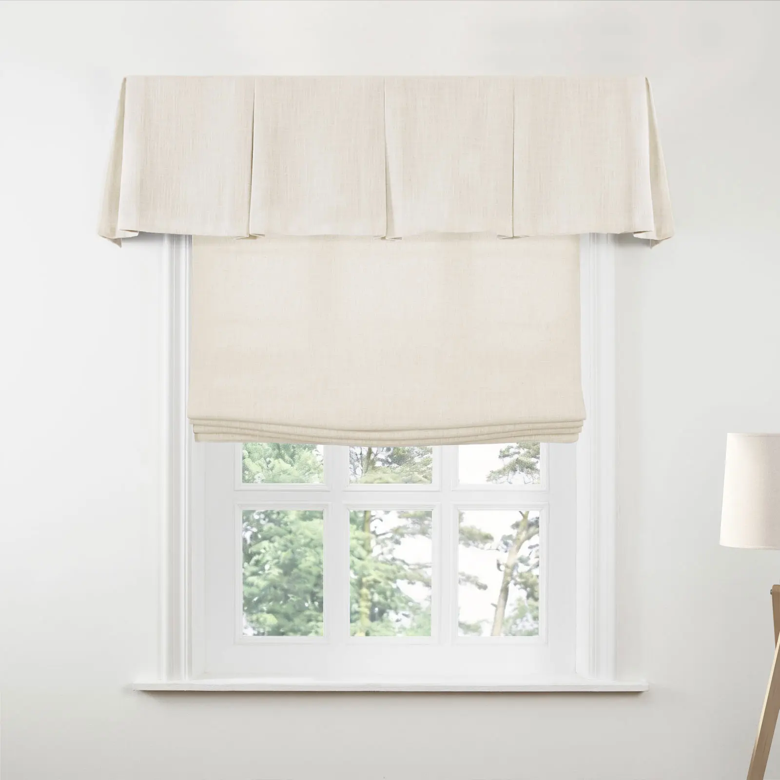 Liz Linen Board Mounted Box Pleat Valance - Image 171