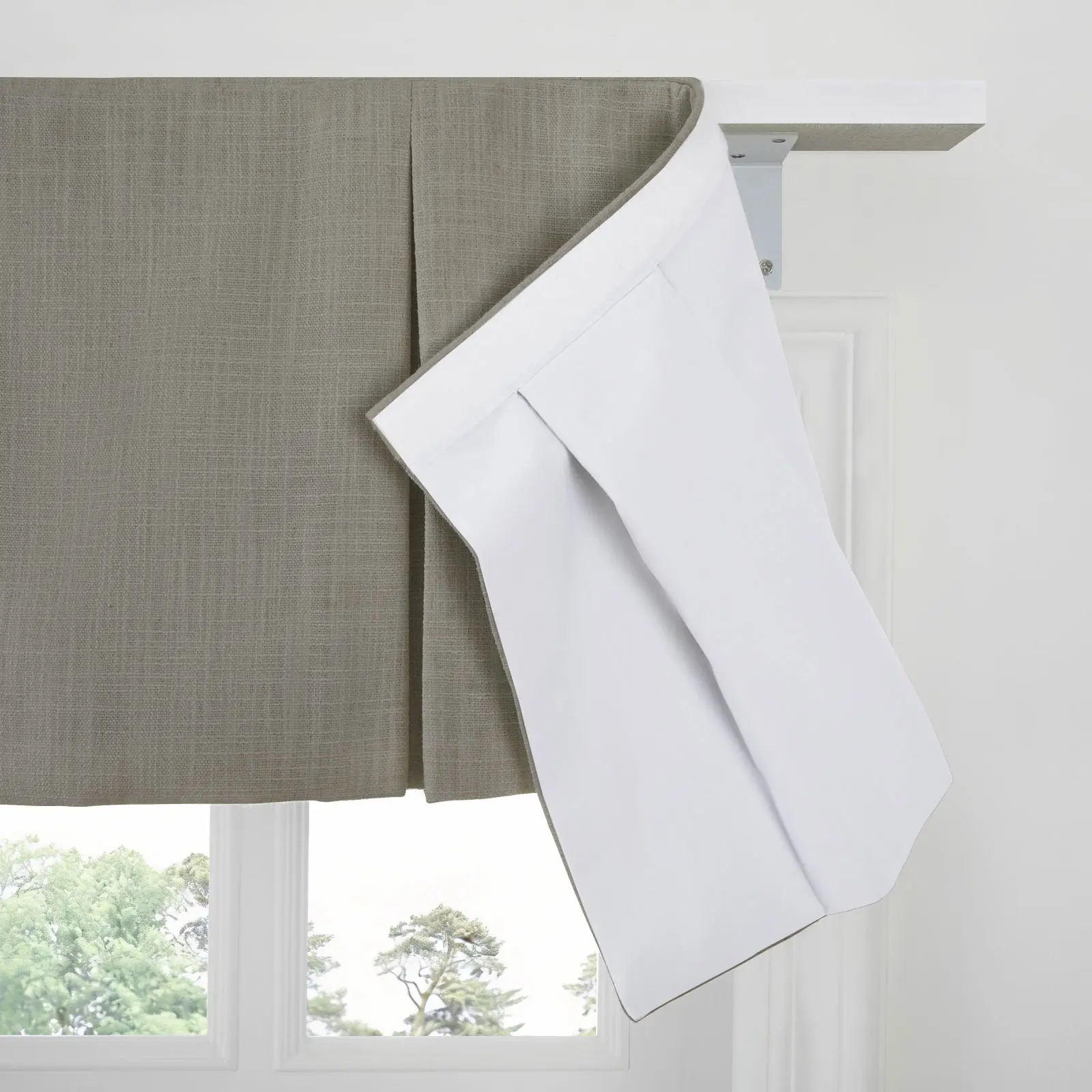 Liz Linen Board Mounted Box Pleat Valance - Image 174