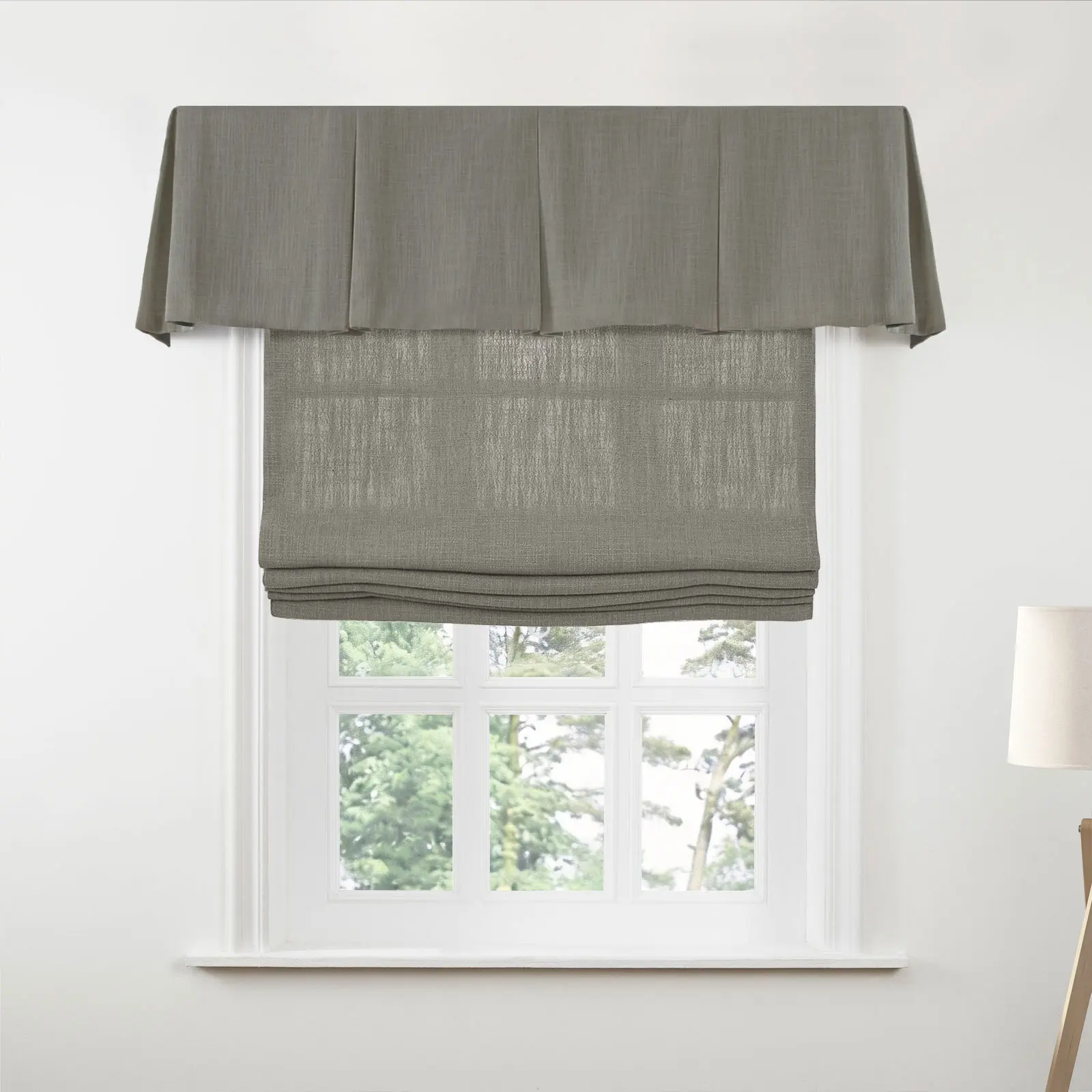 Liz Linen Board Mounted Box Pleat Valance - Image 176