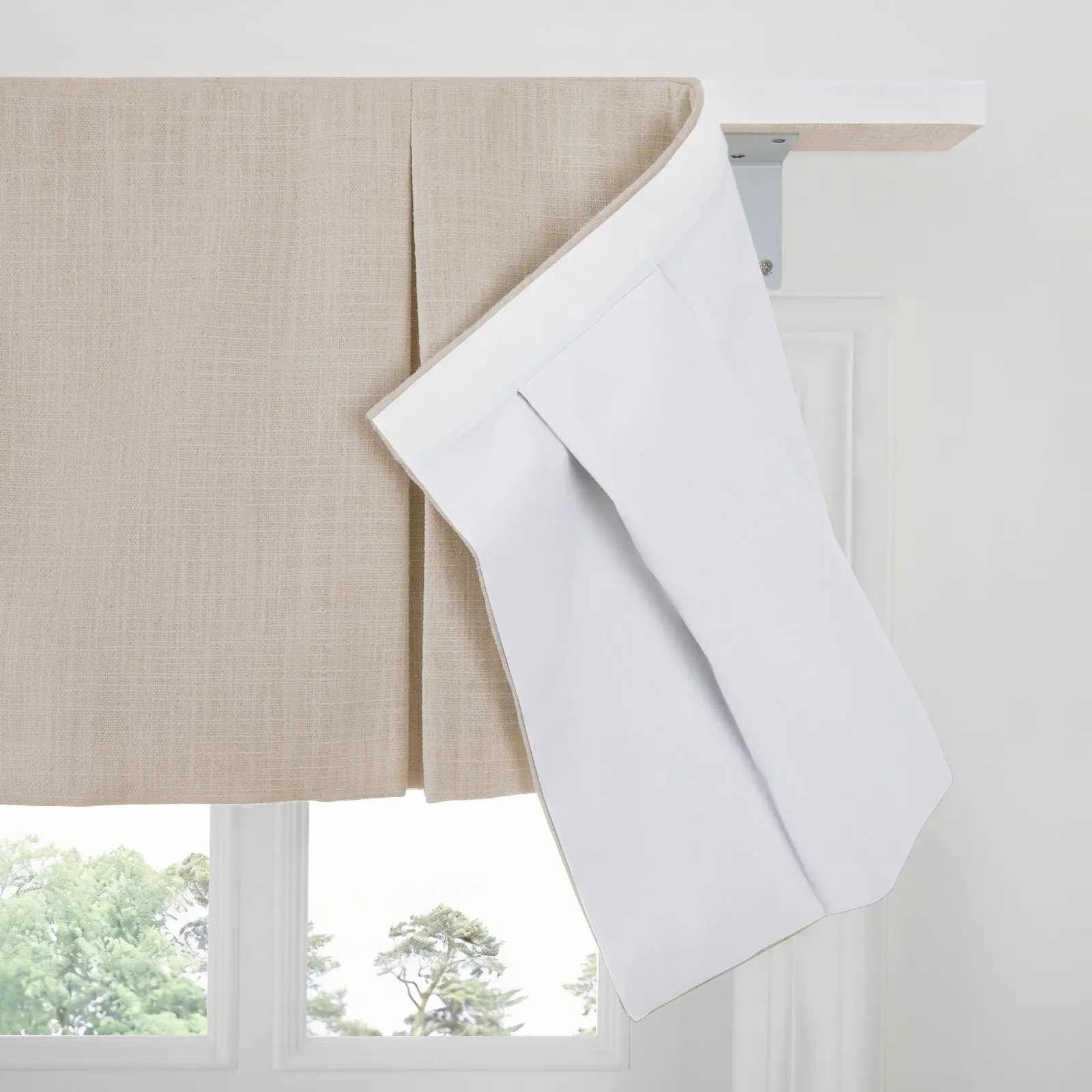 Liz Linen Board Mounted Box Pleat Valance - Image 185