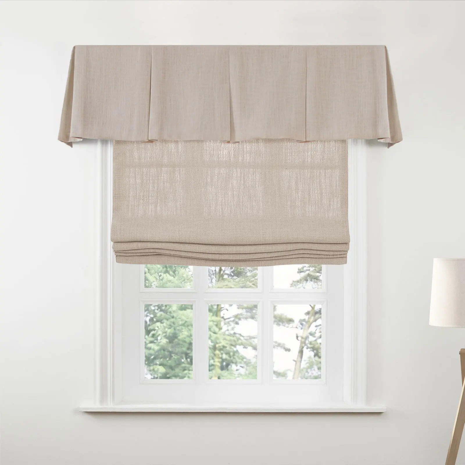 Liz Linen Board Mounted Box Pleat Valance - Image 187