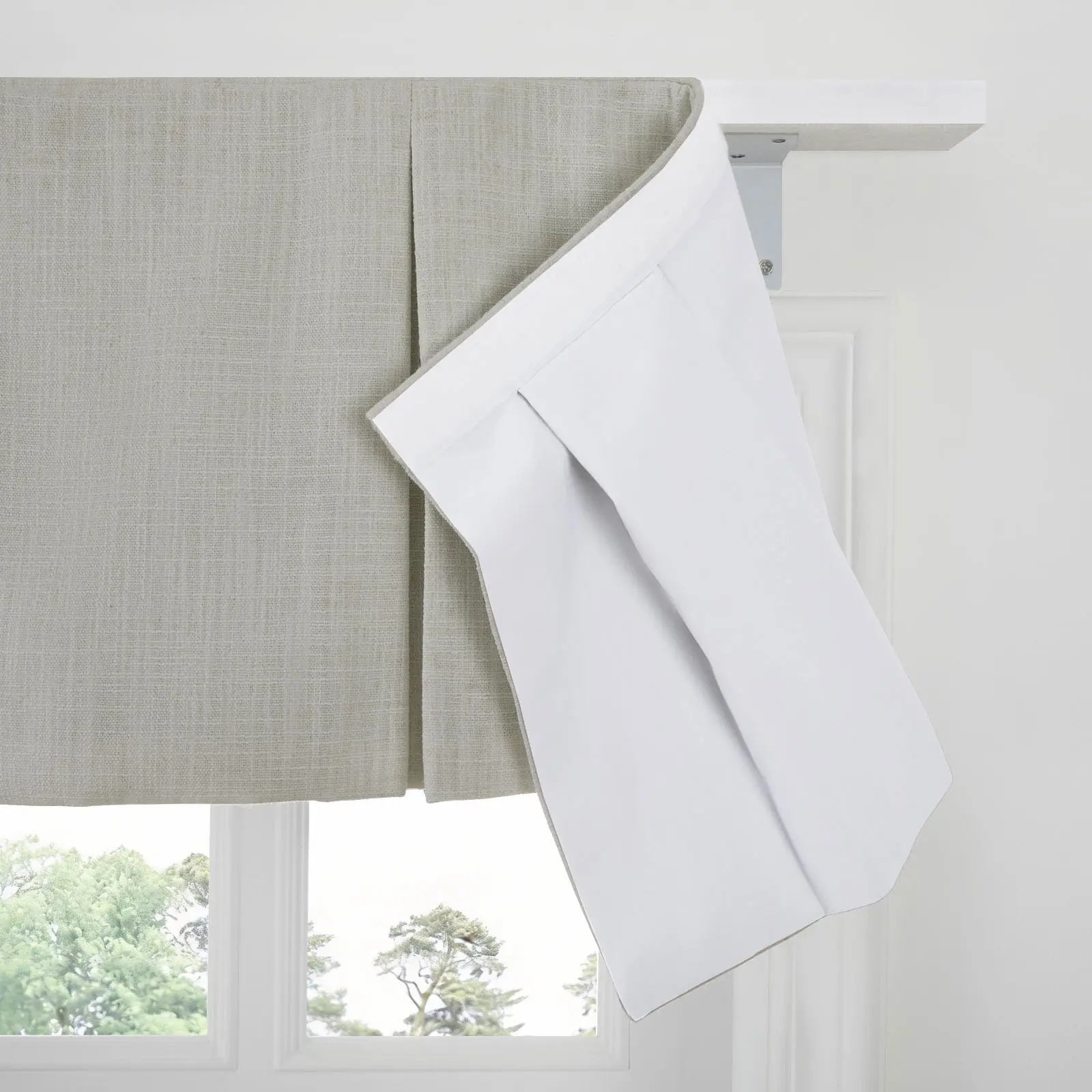 Liz Linen Board Mounted Box Pleat Valance - Image 196