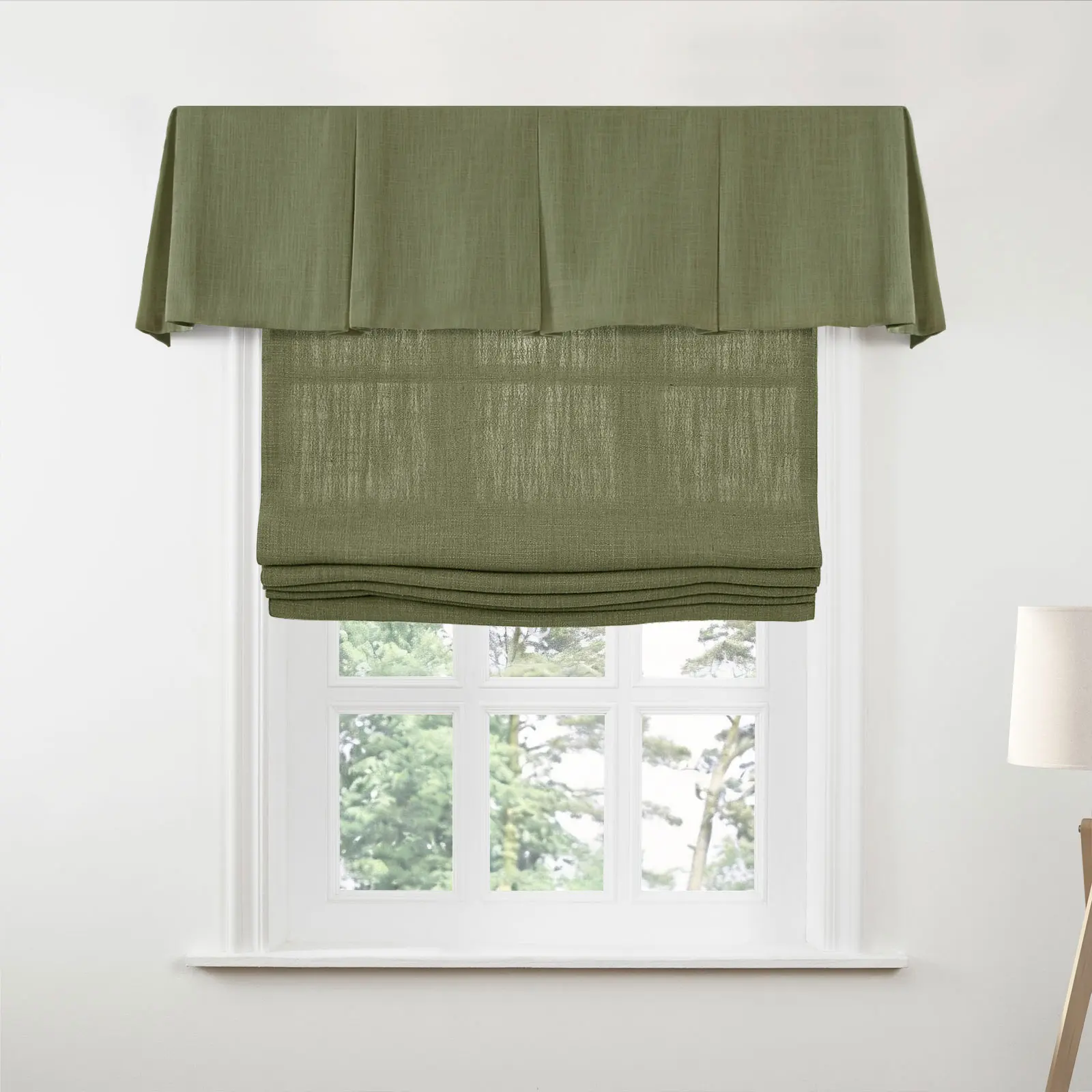 Liz Linen Board Mounted Box Pleat Valance - Image 199