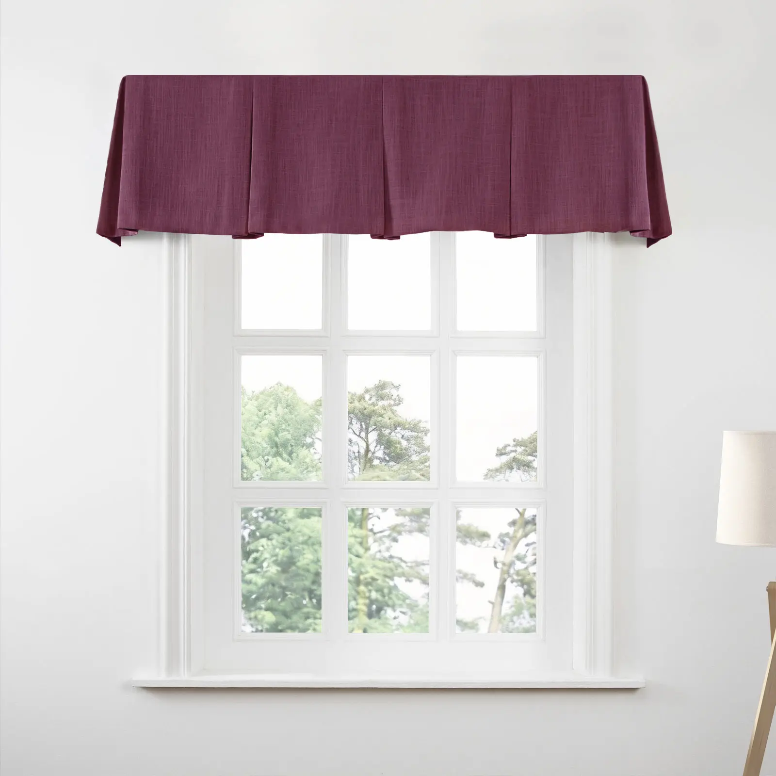 Liz Linen Board Mounted Box Pleat Valance - Image 22