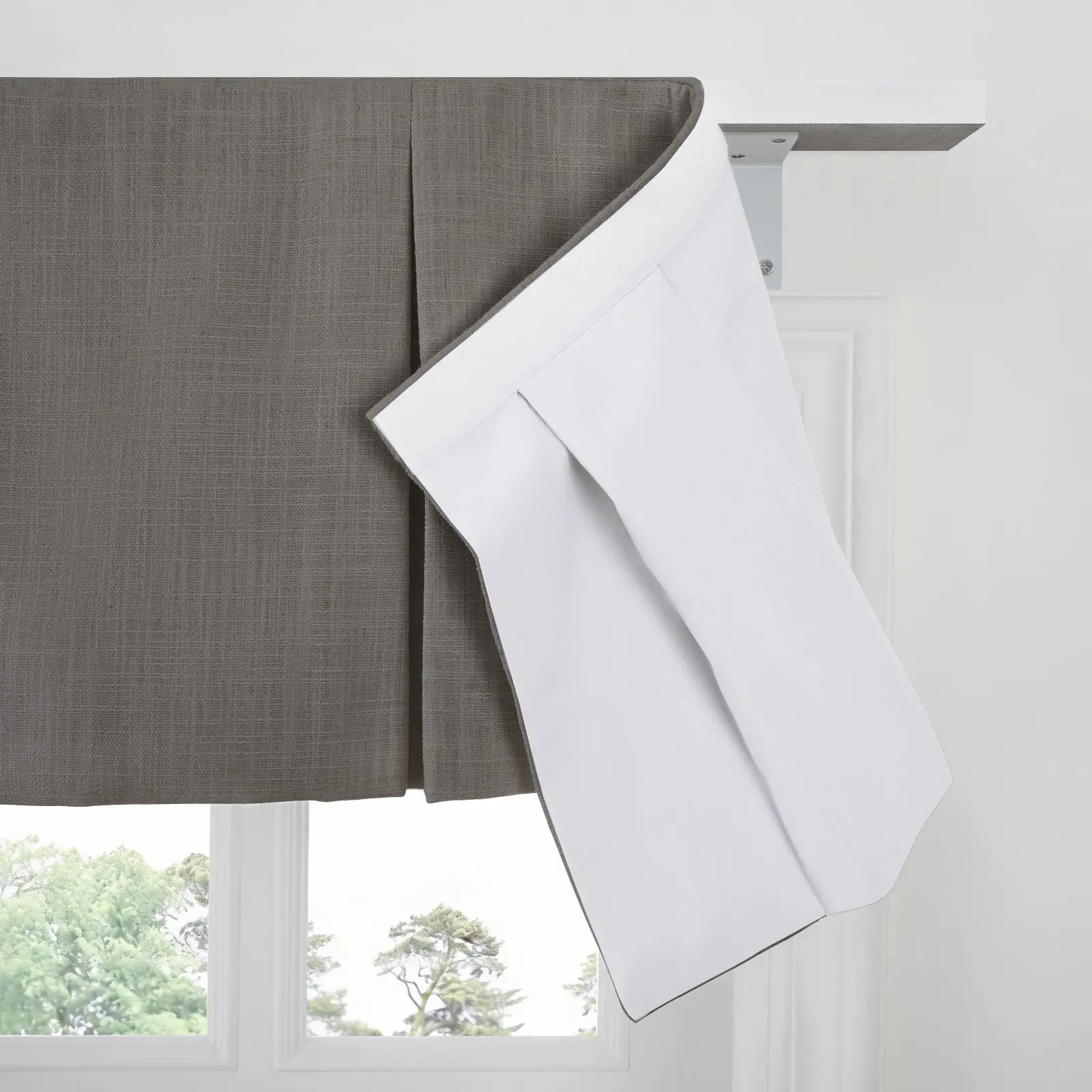 Liz Linen Board Mounted Box Pleat Valance - Image 39