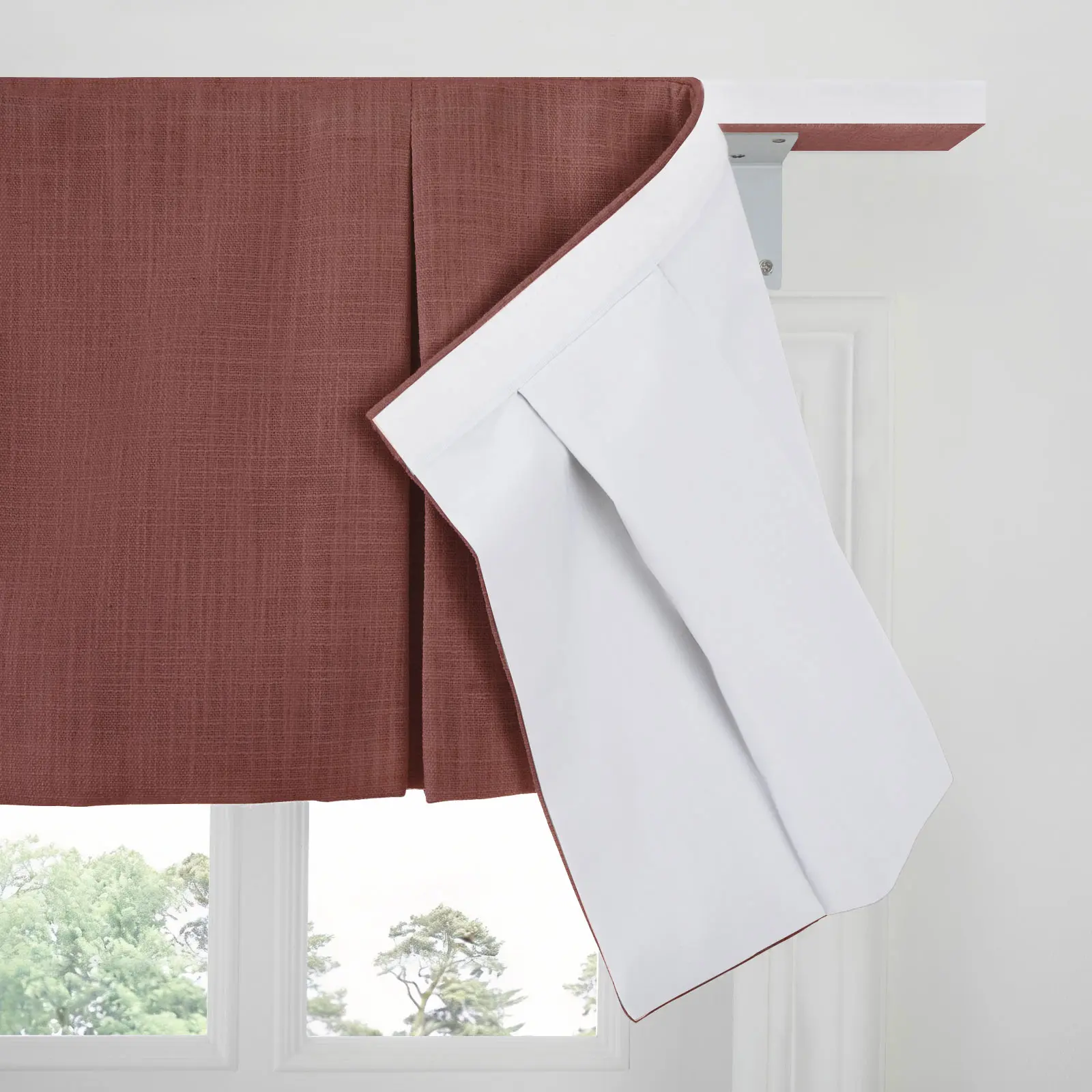 Liz Linen Board Mounted Box Pleat Valance - Image 44
