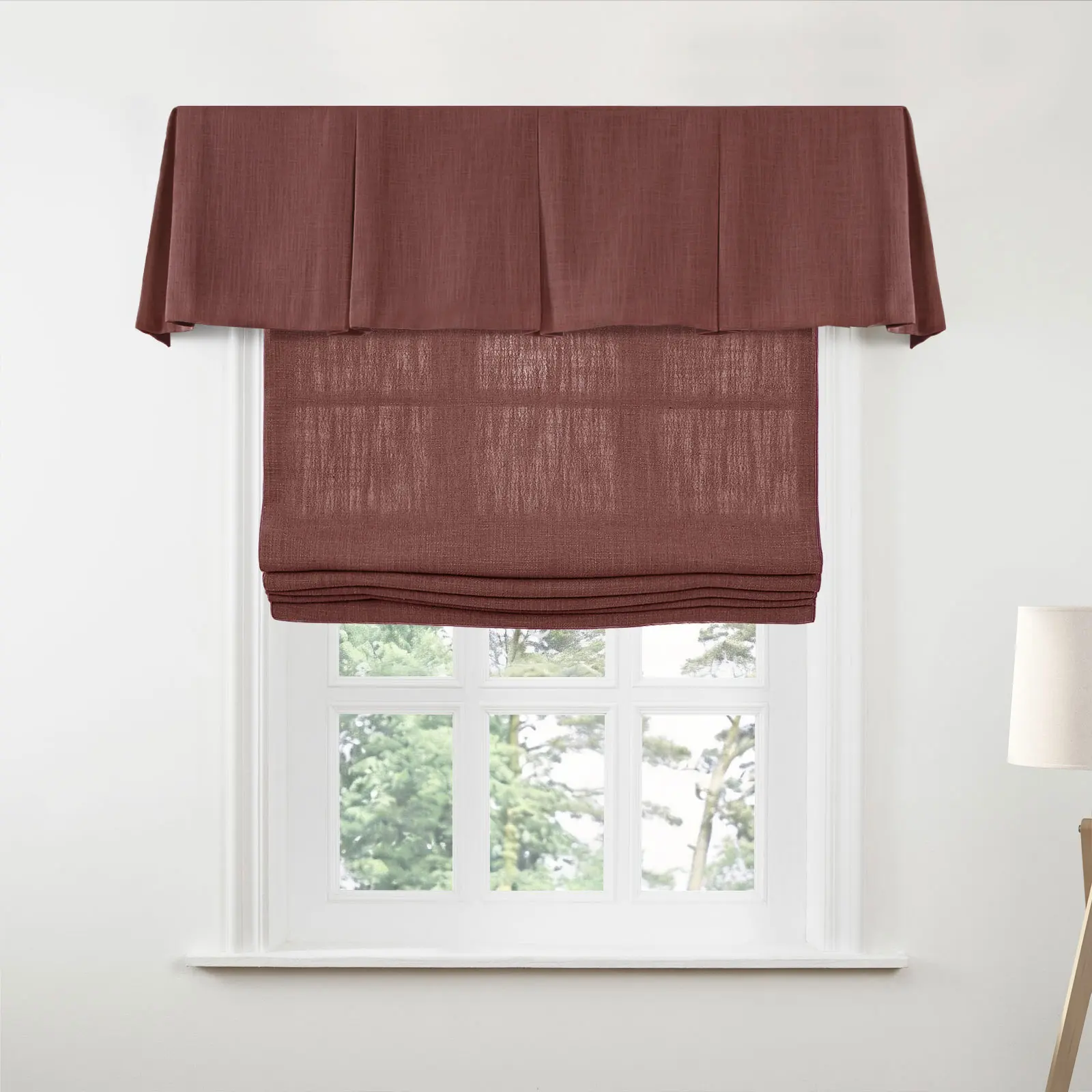 Liz Linen Board Mounted Box Pleat Valance - Image 46