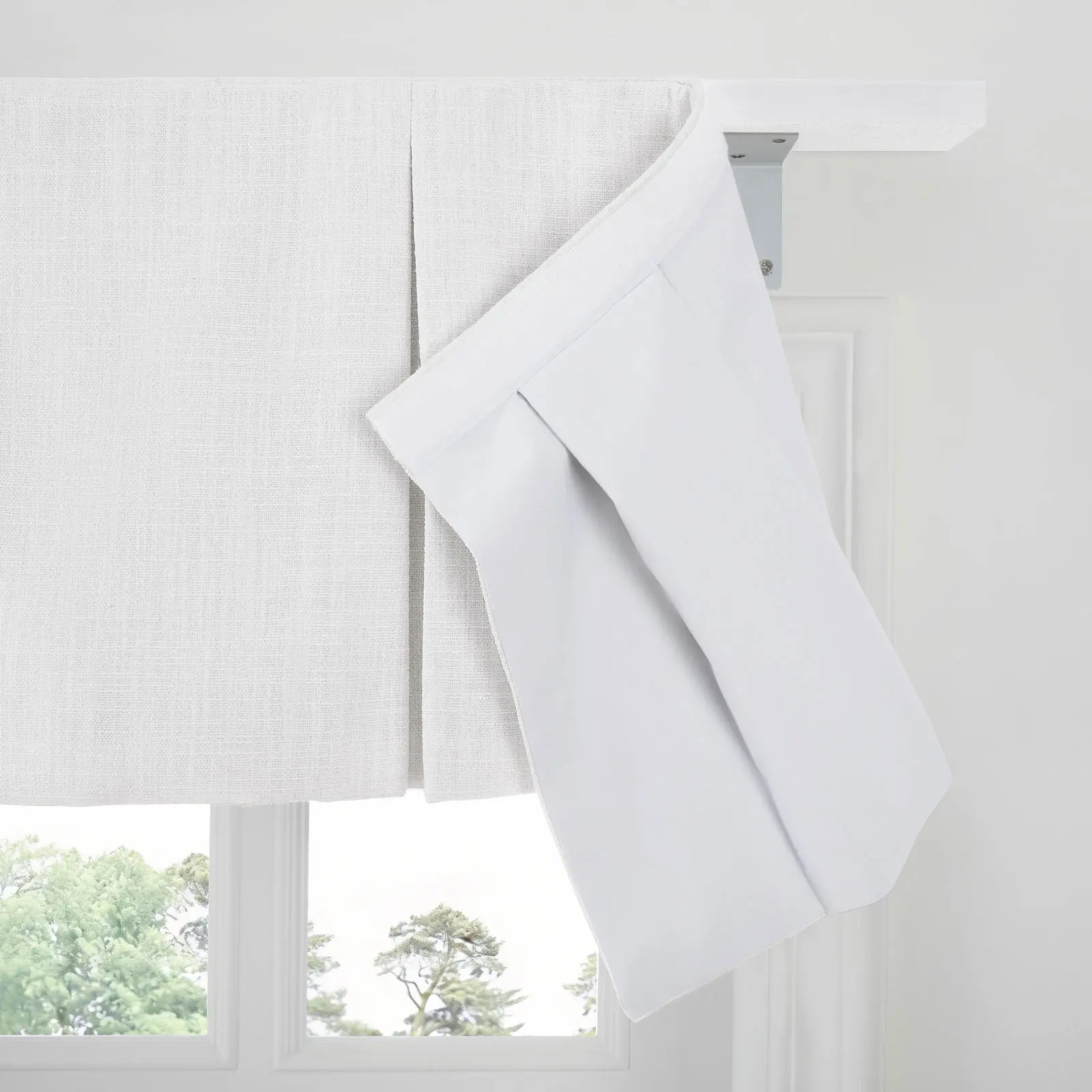 Liz Linen Board Mounted Box Pleat Valance - Image 5