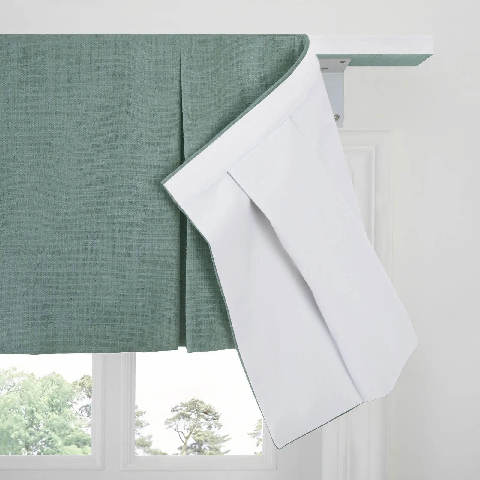 Liz Linen Board Mounted Box Pleat Valance - Image 54