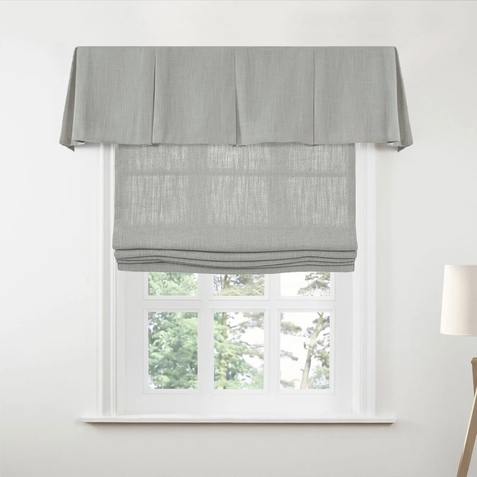 Liz Linen Board Mounted Box Pleat Valance - Image 66