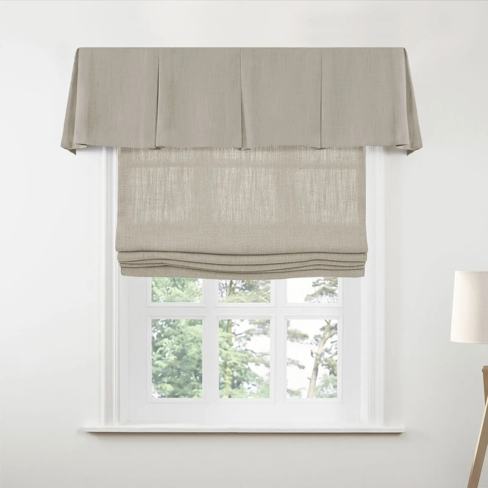 Liz Linen Board Mounted Box Pleat Valance - Image 81