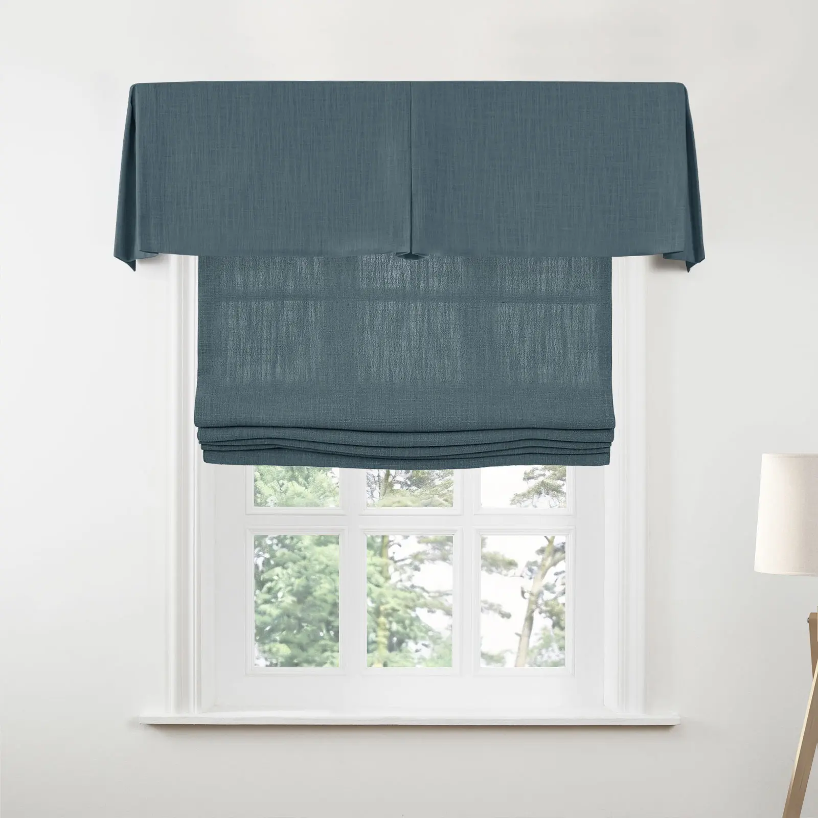 Liz Linen Board Mounted Center Pleated Valance - Image 11