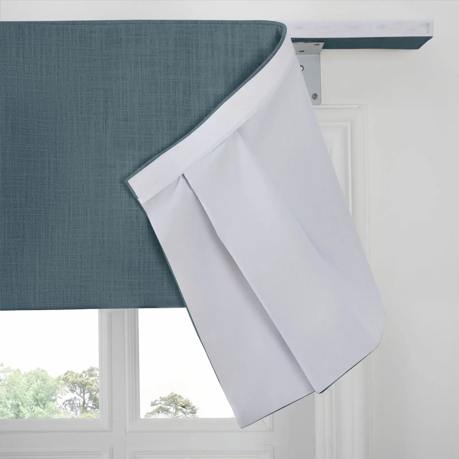 Liz Linen Board Mounted Center Pleated Valance - Image 12