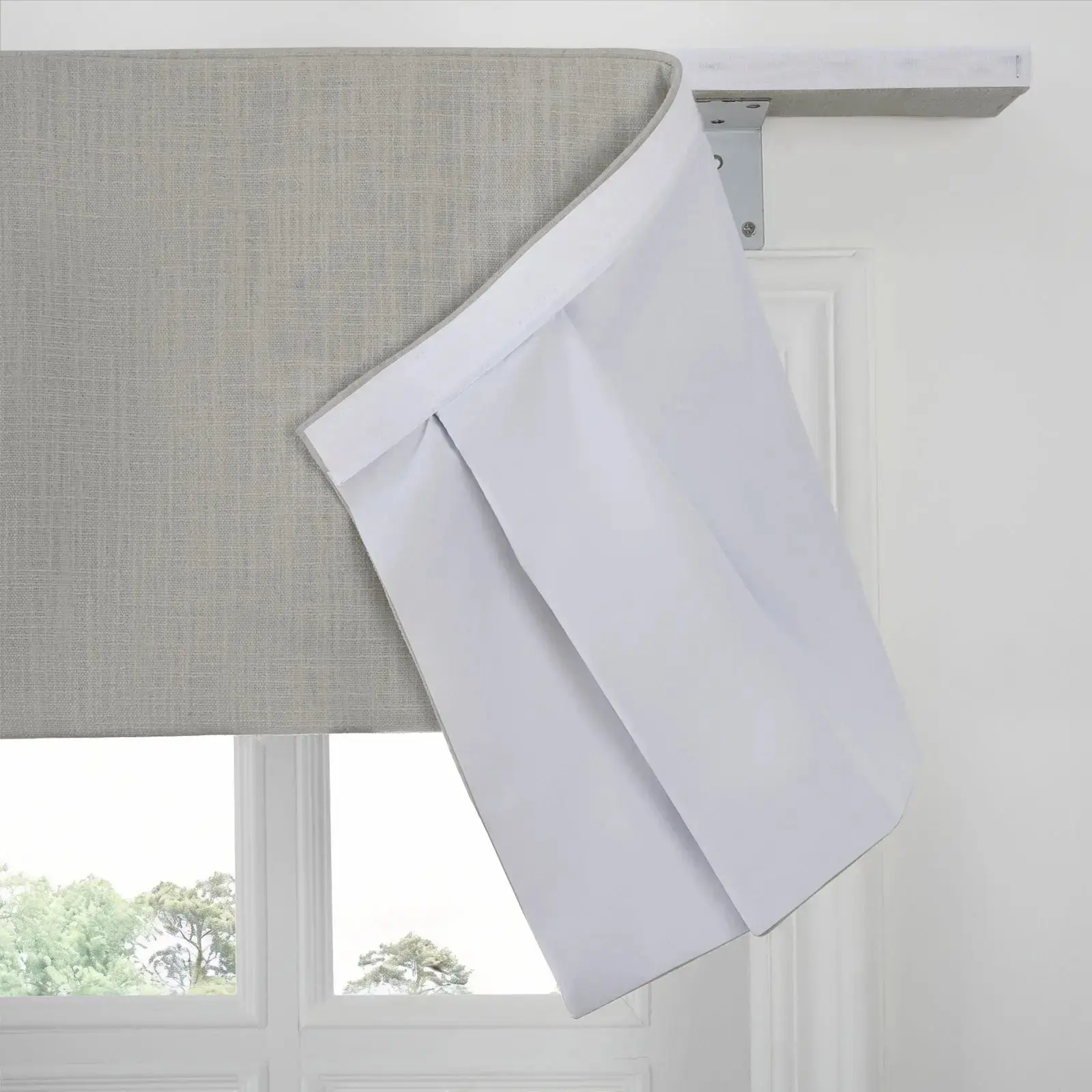 Liz Linen Board Mounted Center Pleated Valance - Image 196
