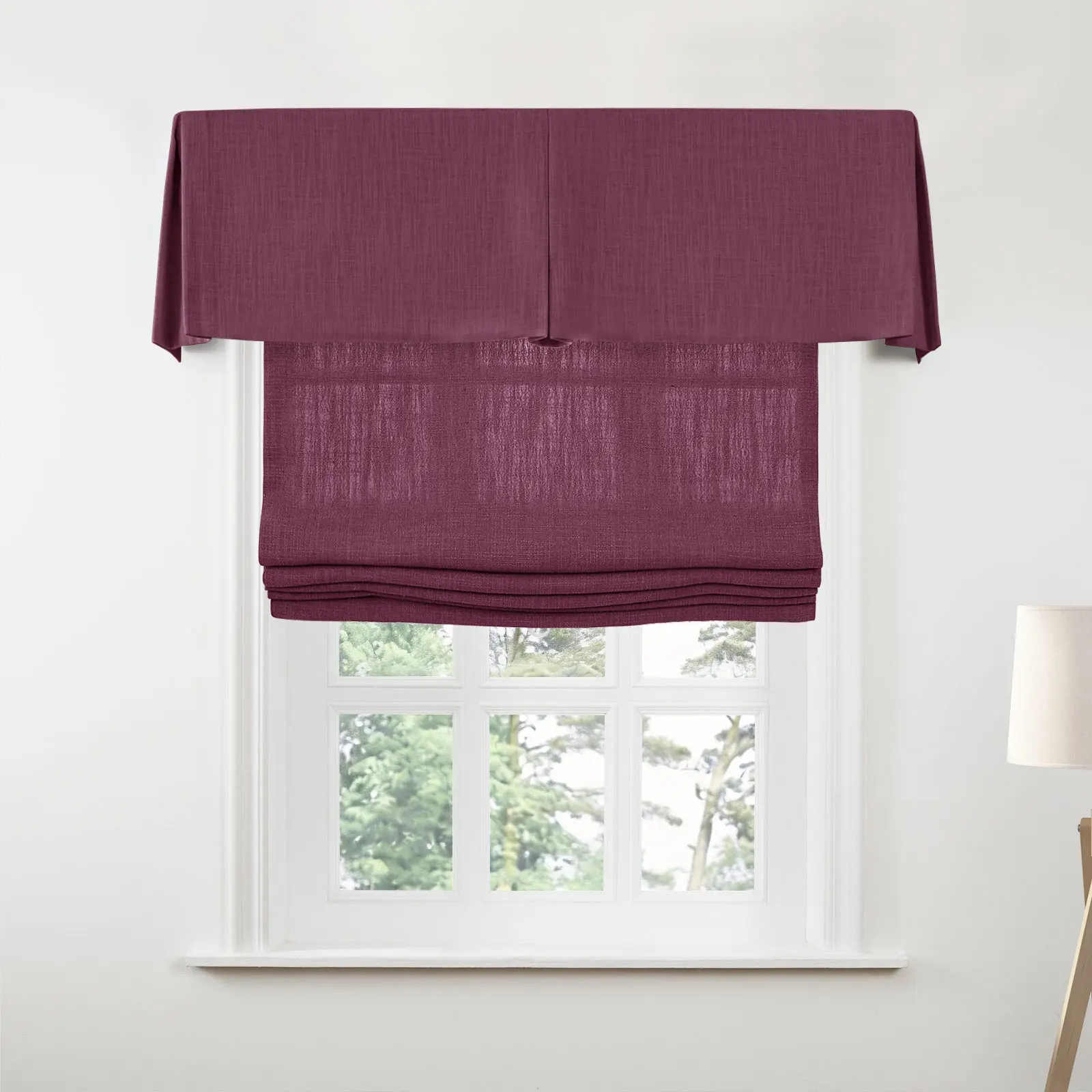 Liz Linen Board Mounted Center Pleated Valance - Image 26
