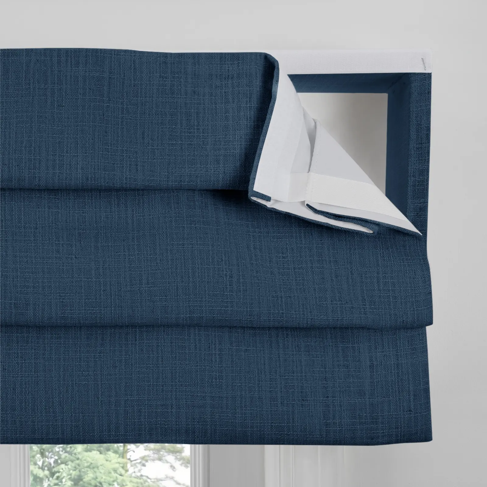 Liz Linen Board Mounted Hobbled Roman Valance - Image 109