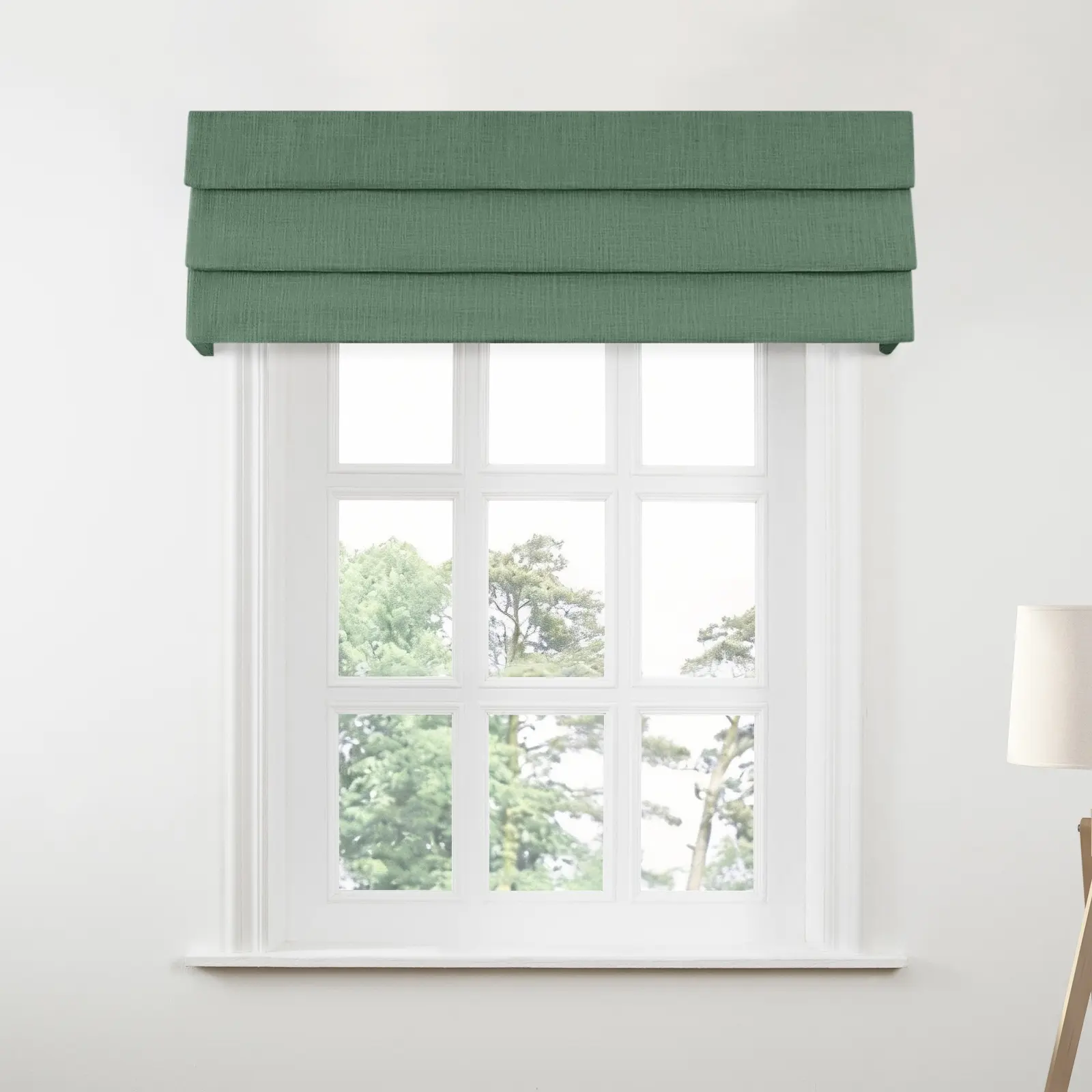 Liz Linen Board Mounted Hobbled Roman Valance - Image 131