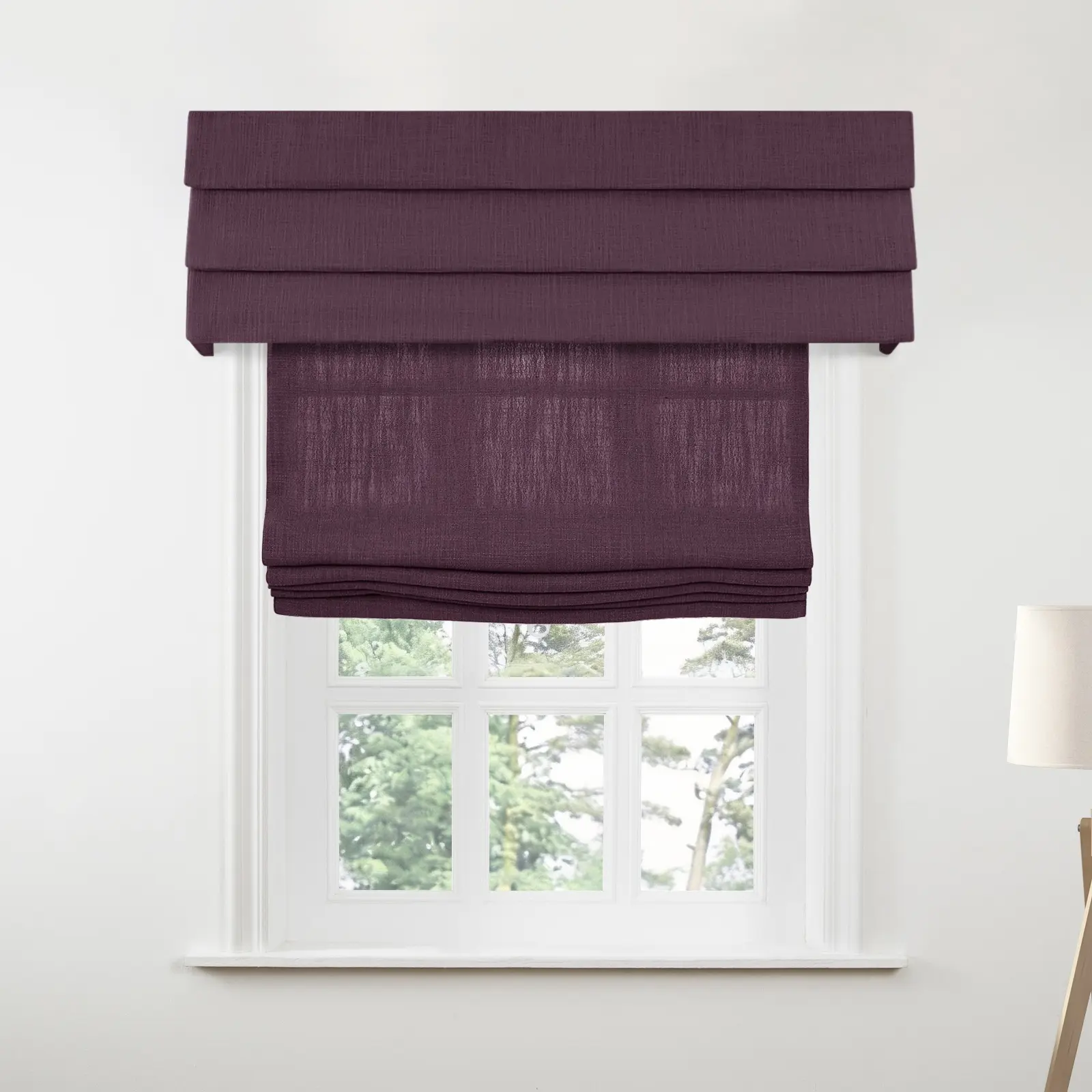 Liz Linen Board Mounted Hobbled Roman Valance - Image 145