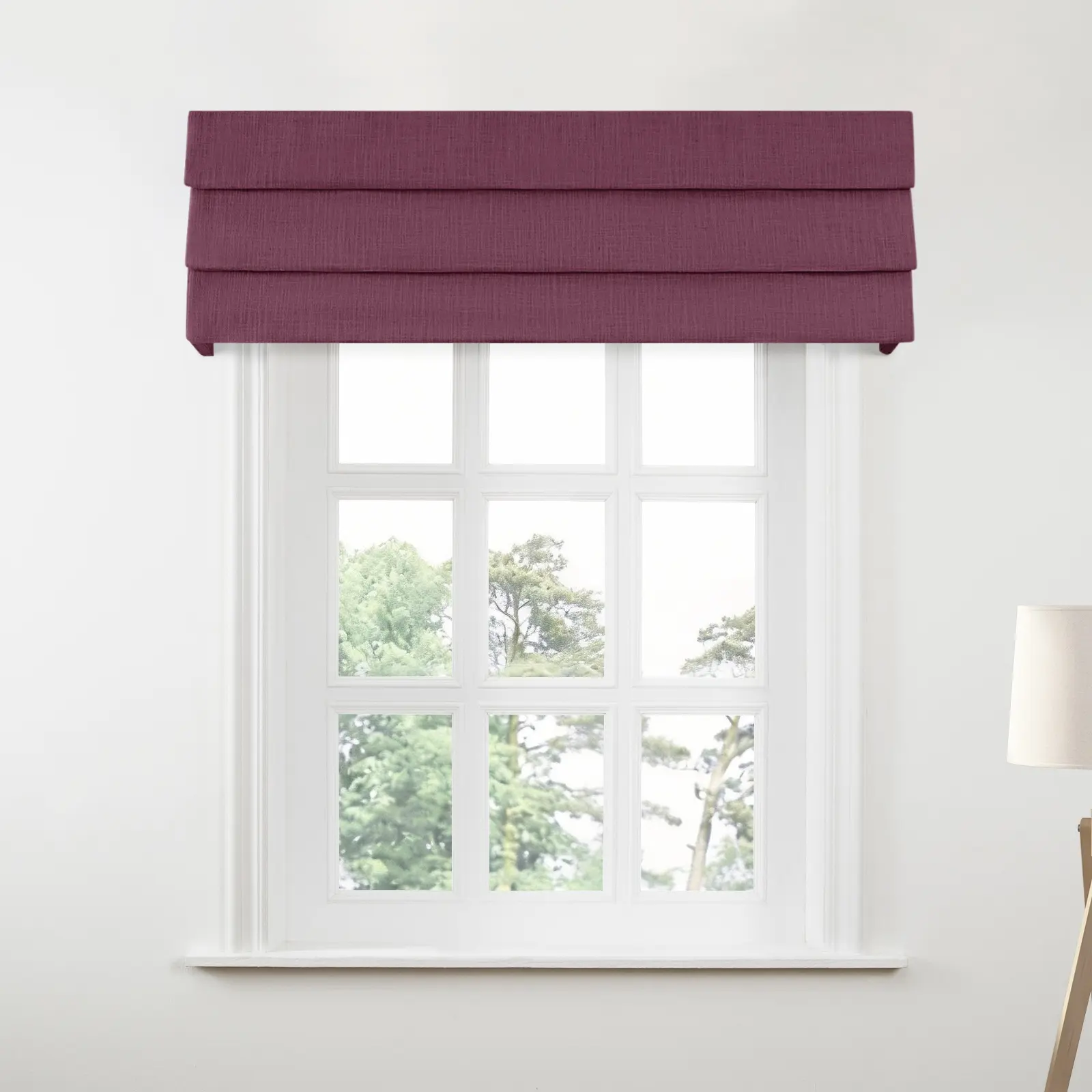 Liz Linen Board Mounted Hobbled Roman Valance - Image 18