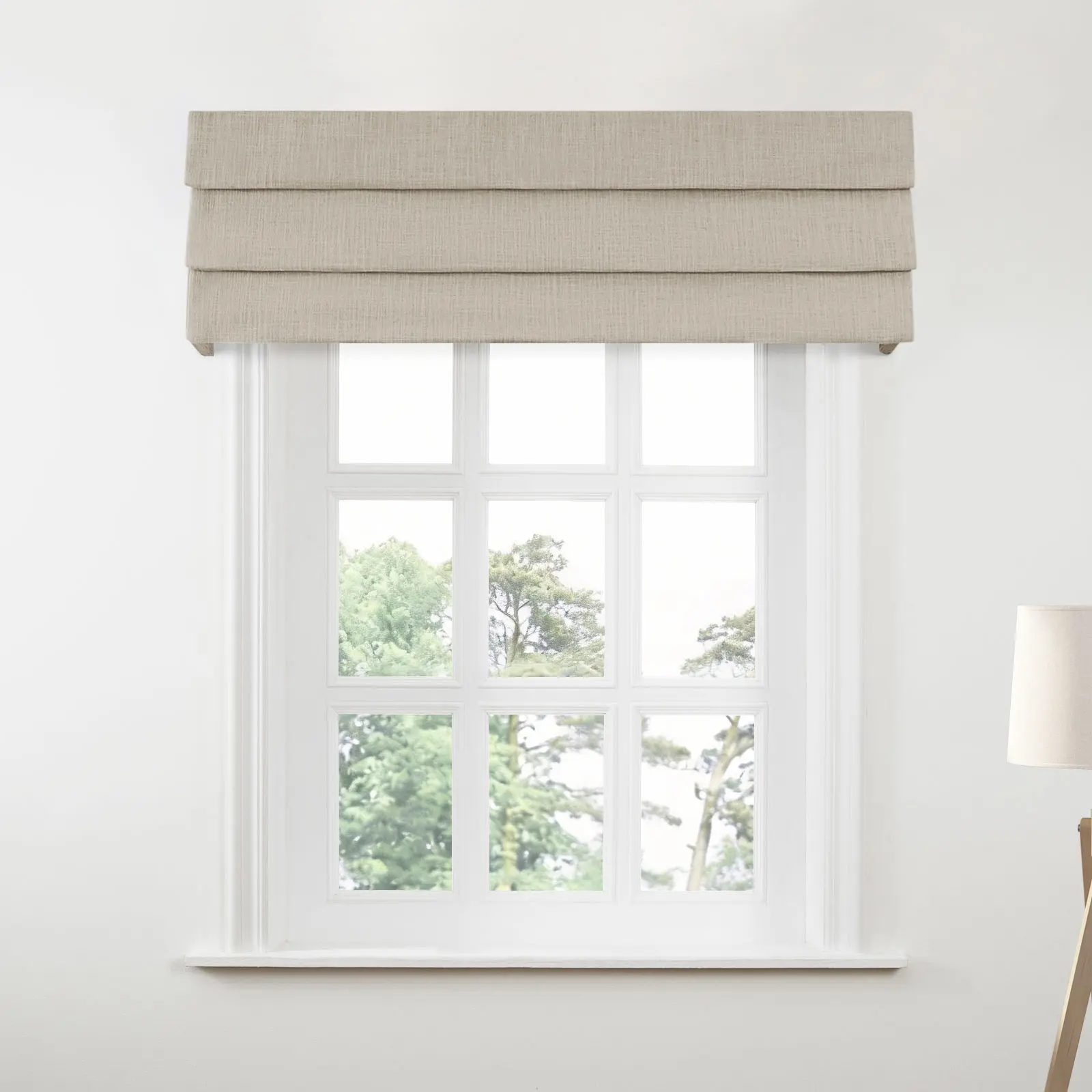 Liz Linen Board Mounted Hobbled Roman Valance - Image 202