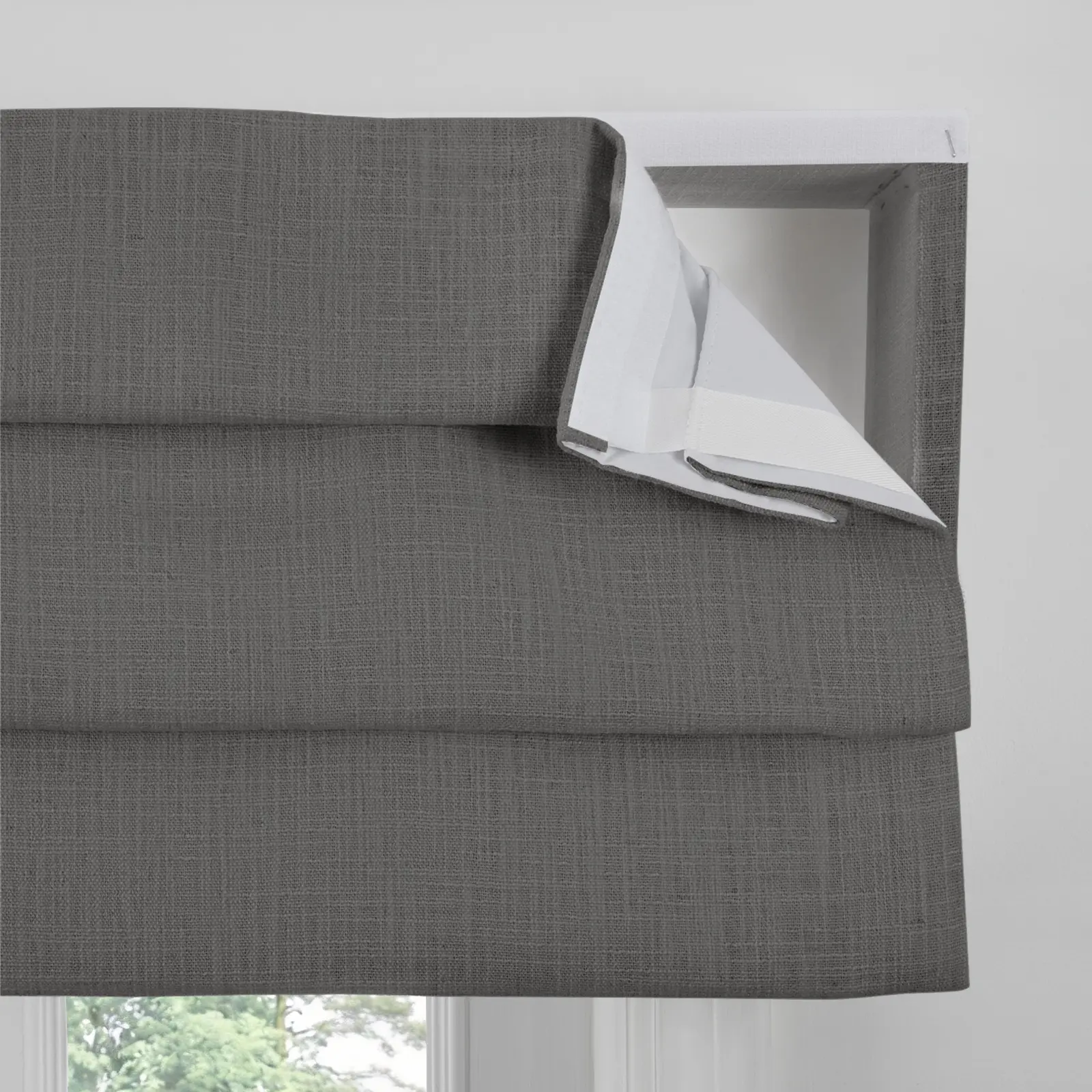 Liz Linen Board Mounted Hobbled Roman Valance - Image 31
