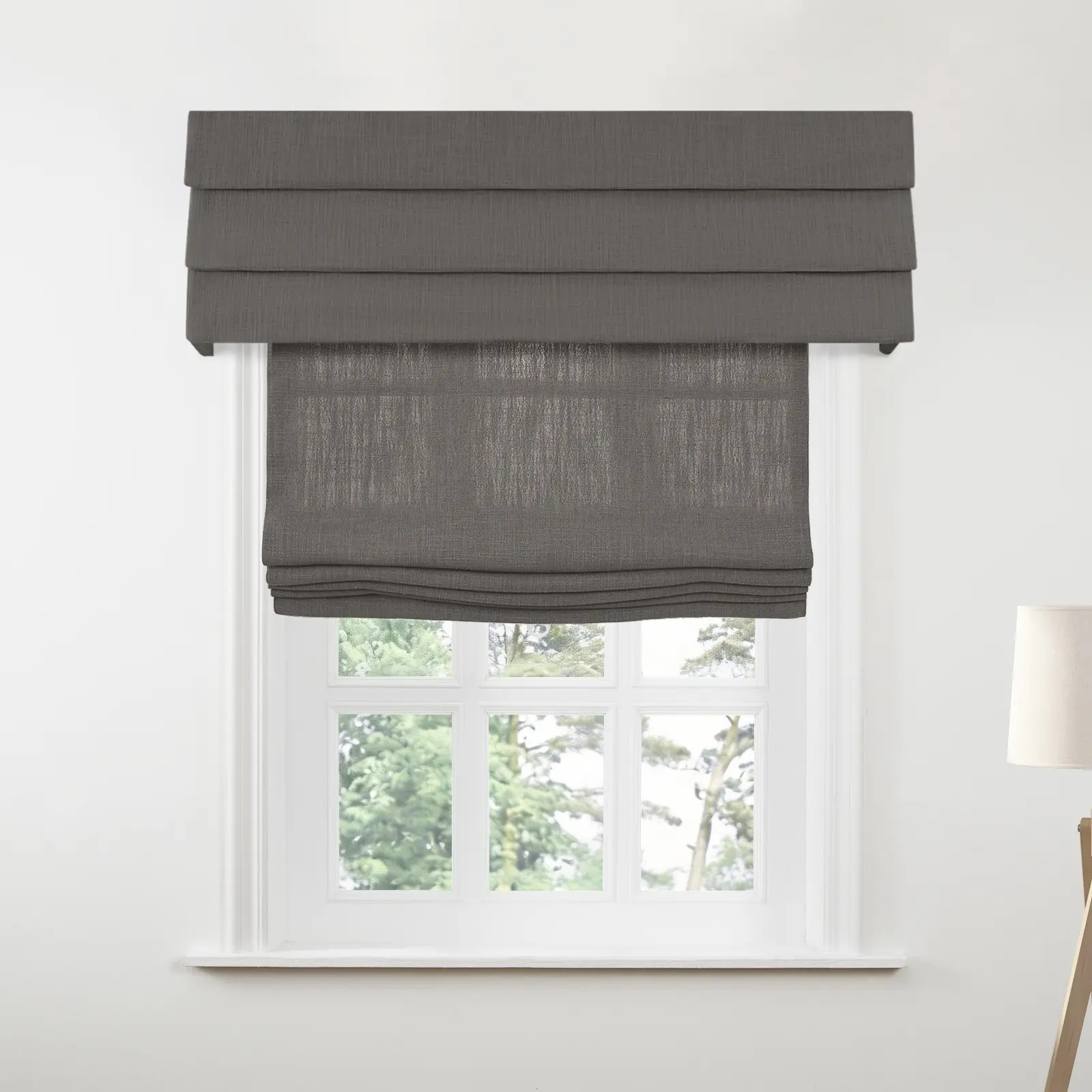 Liz Linen Board Mounted Hobbled Roman Valance - Image 37