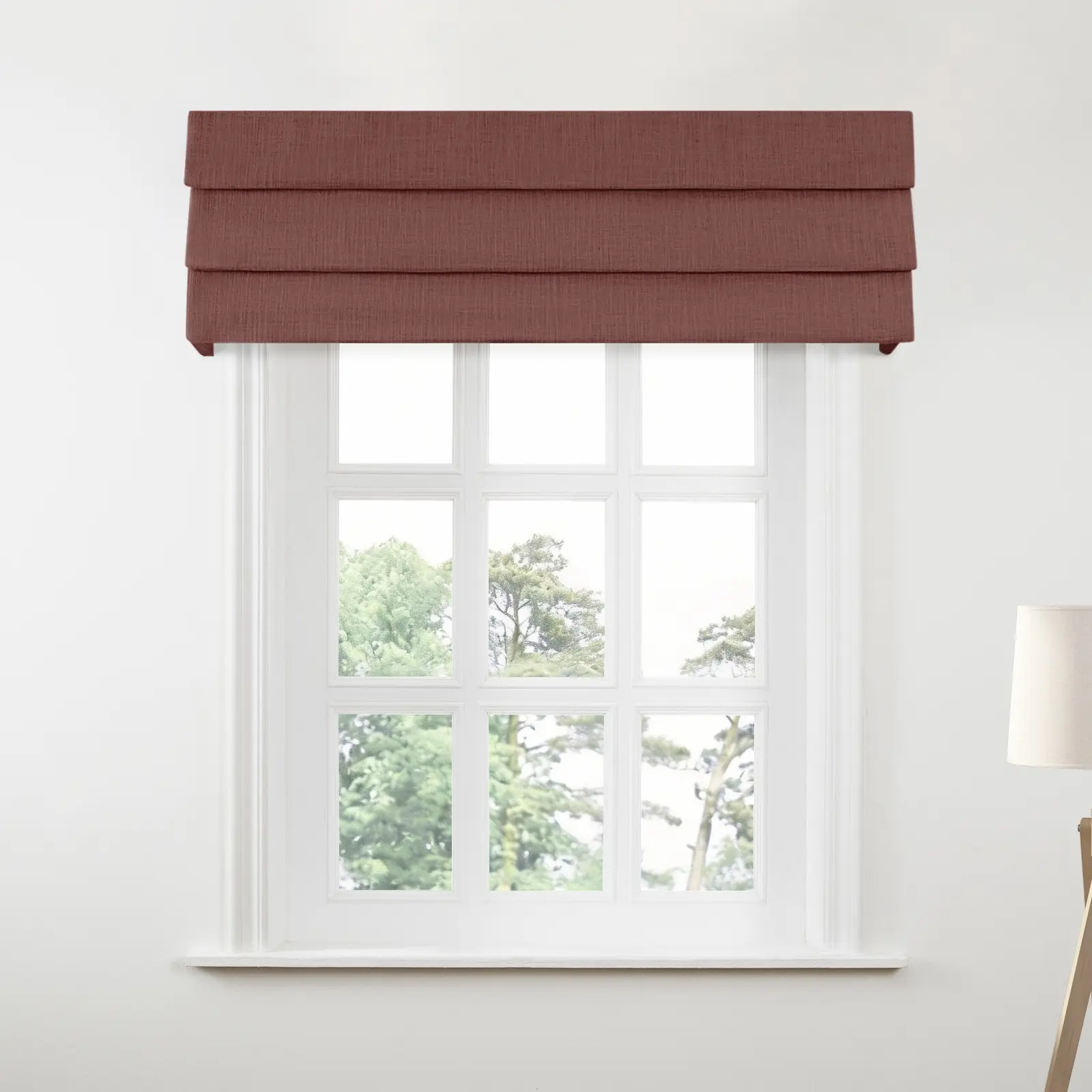 Liz Linen Board Mounted Hobbled Roman Valance - Image 38