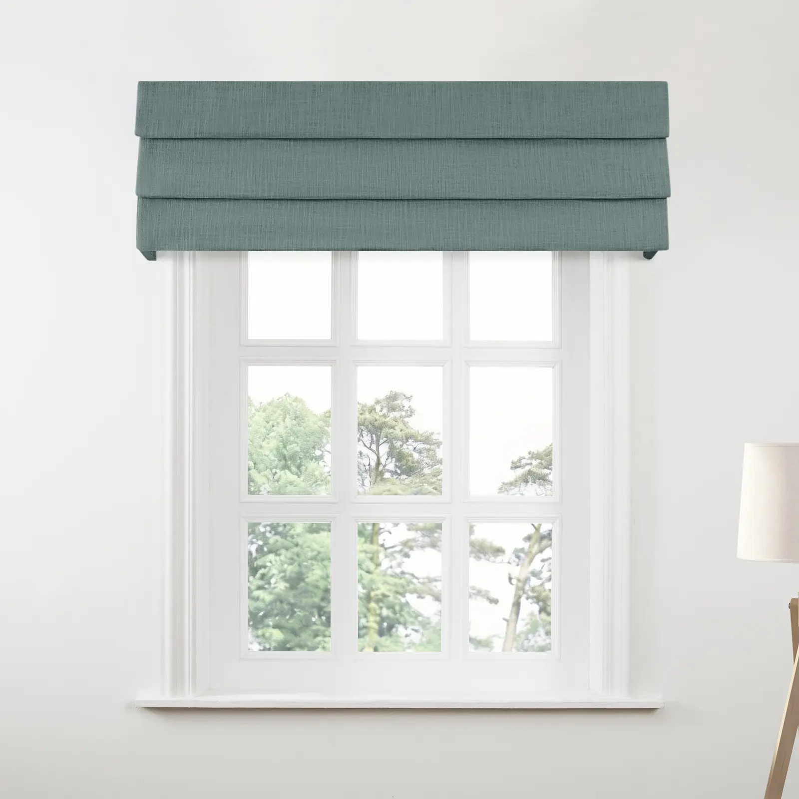 Liz Linen Board Mounted Hobbled Roman Valance - Image 48