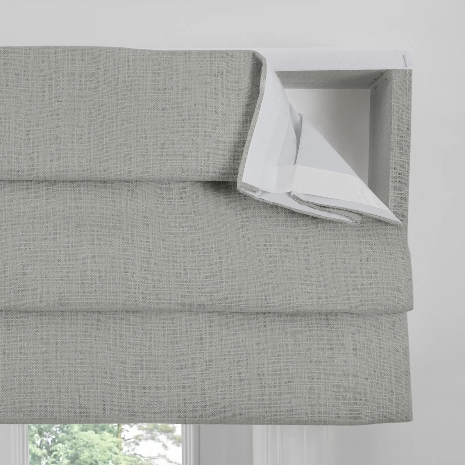 Liz Linen Board Mounted Hobbled Roman Valance - Image 61
