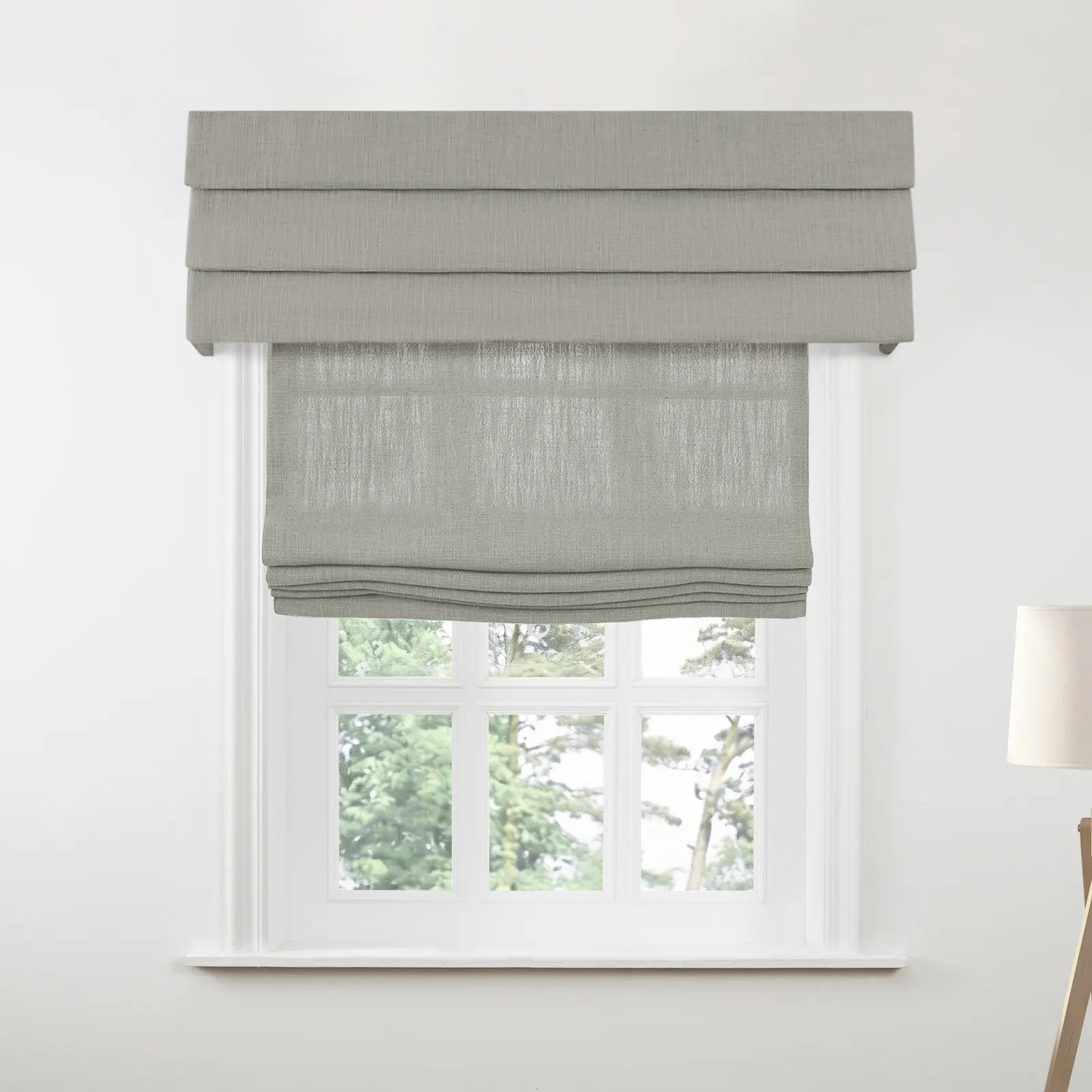 Liz Linen Board Mounted Hobbled Roman Valance - Image 67
