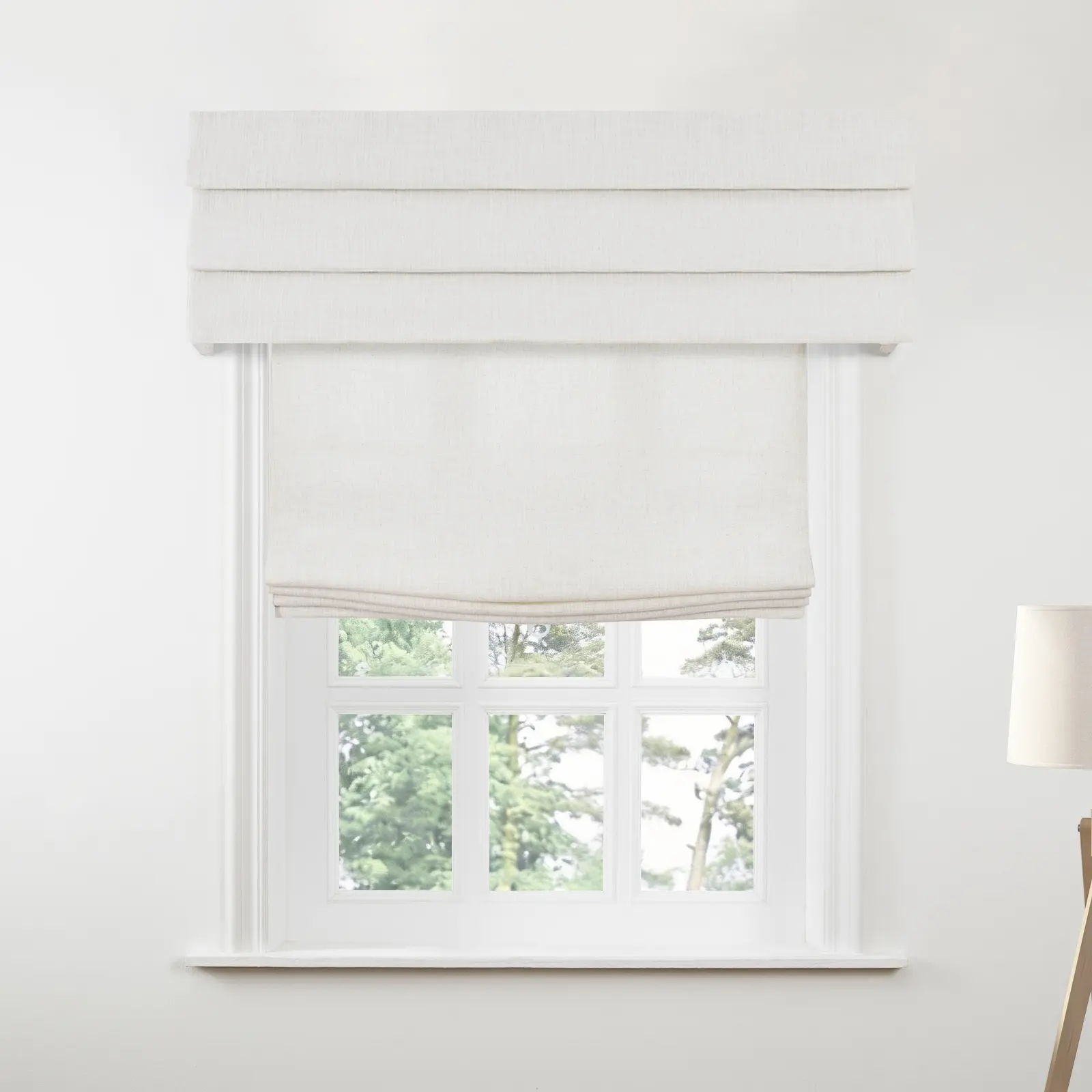 Liz Linen Board Mounted Hobbled Roman Valance - Image 80