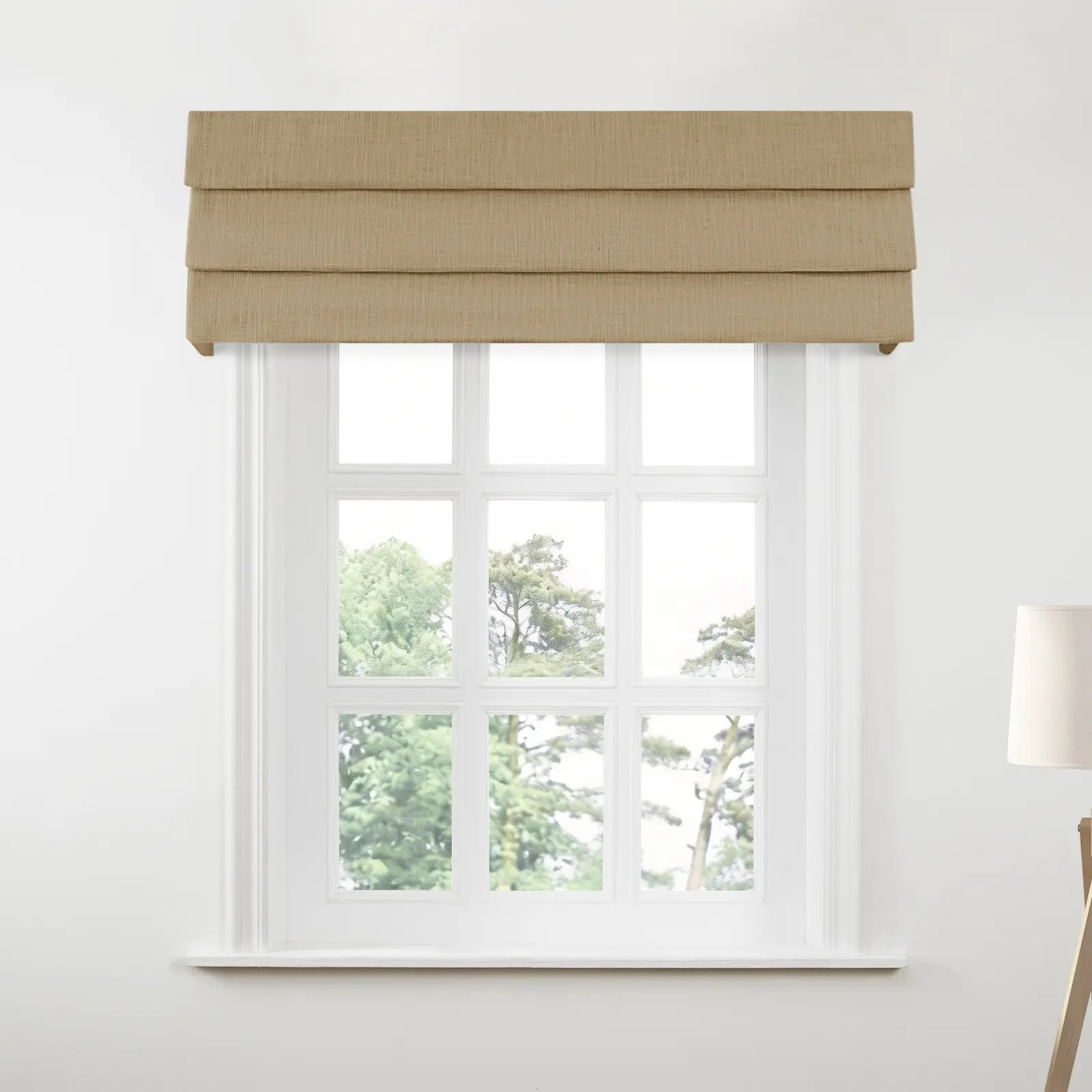Liz Linen Board Mounted Hobbled Roman Valance - Image 91