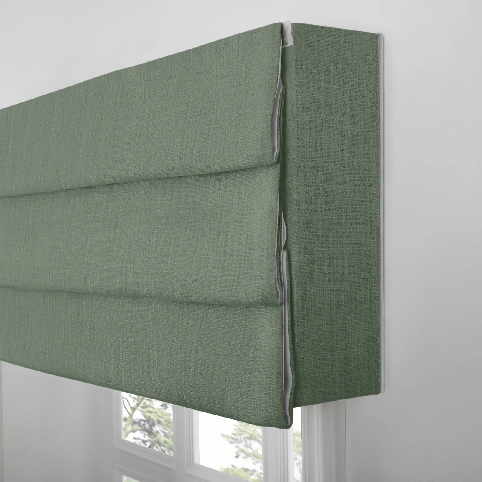 Liz Linen Board Mounted Hobbled Roman Valance - Image 97