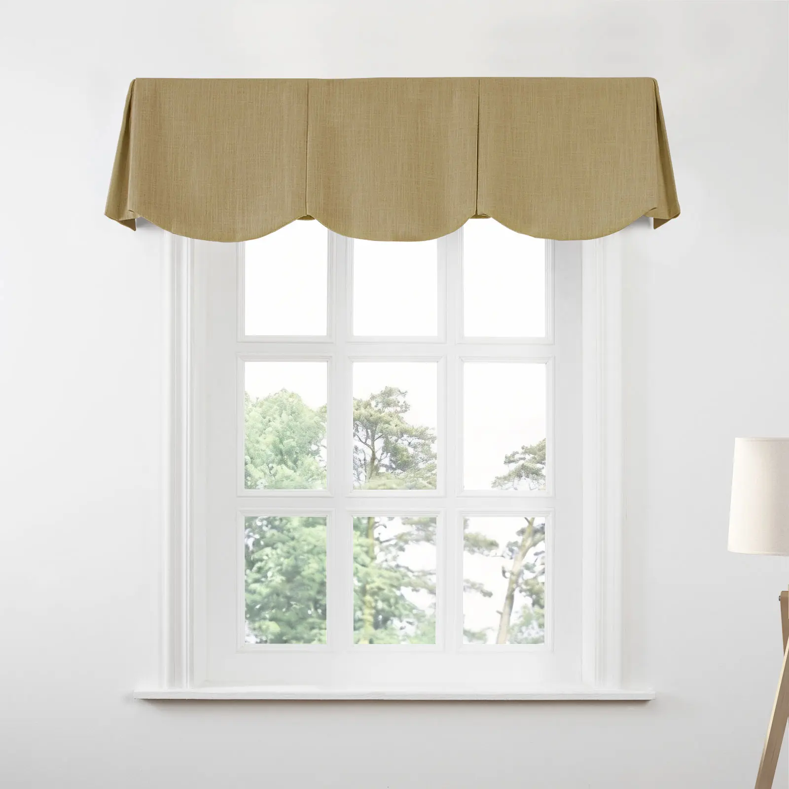 Liz Linen Board Mounted Scalloped Valance - Image 105