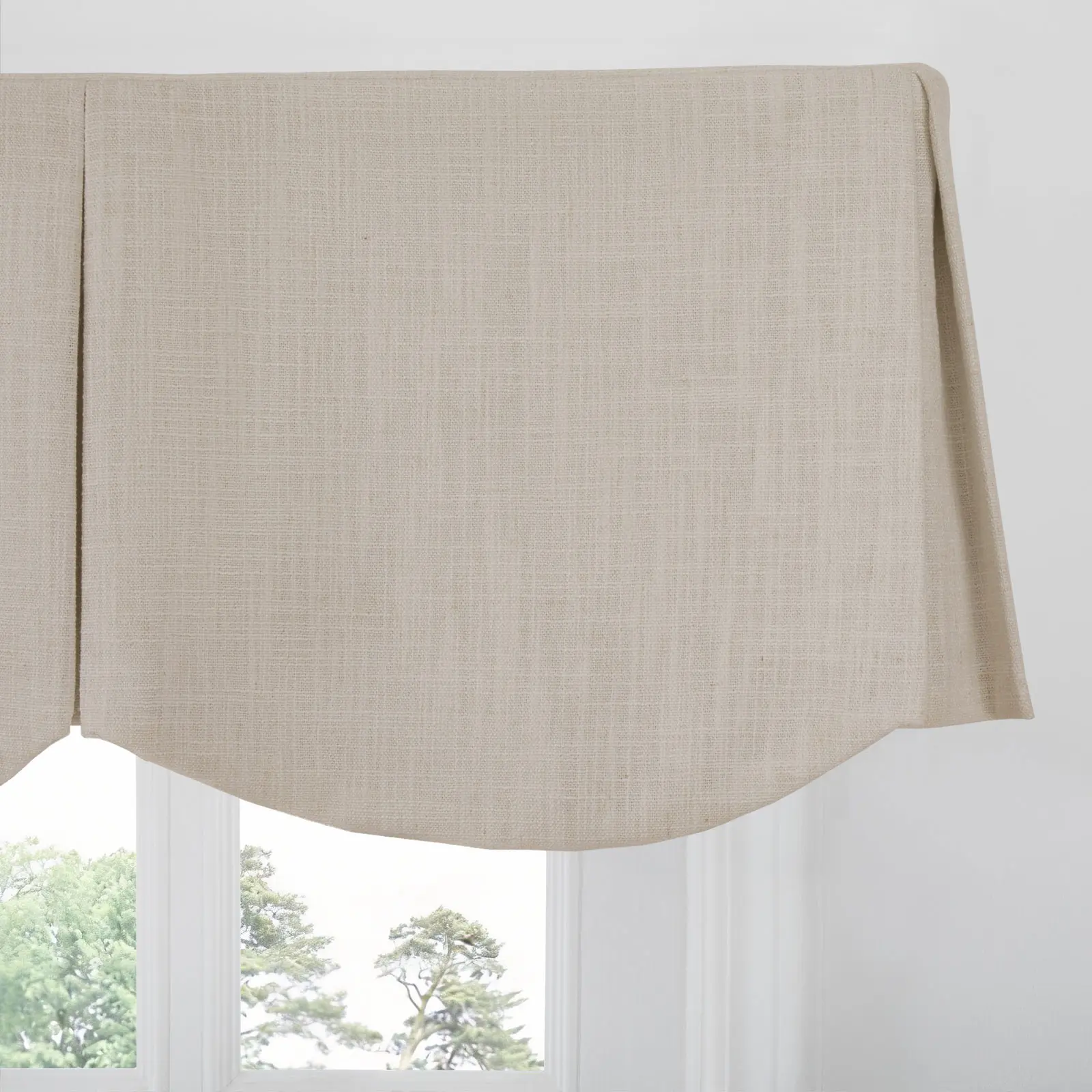Liz Linen Board Mounted Scalloped Valance - Image 11