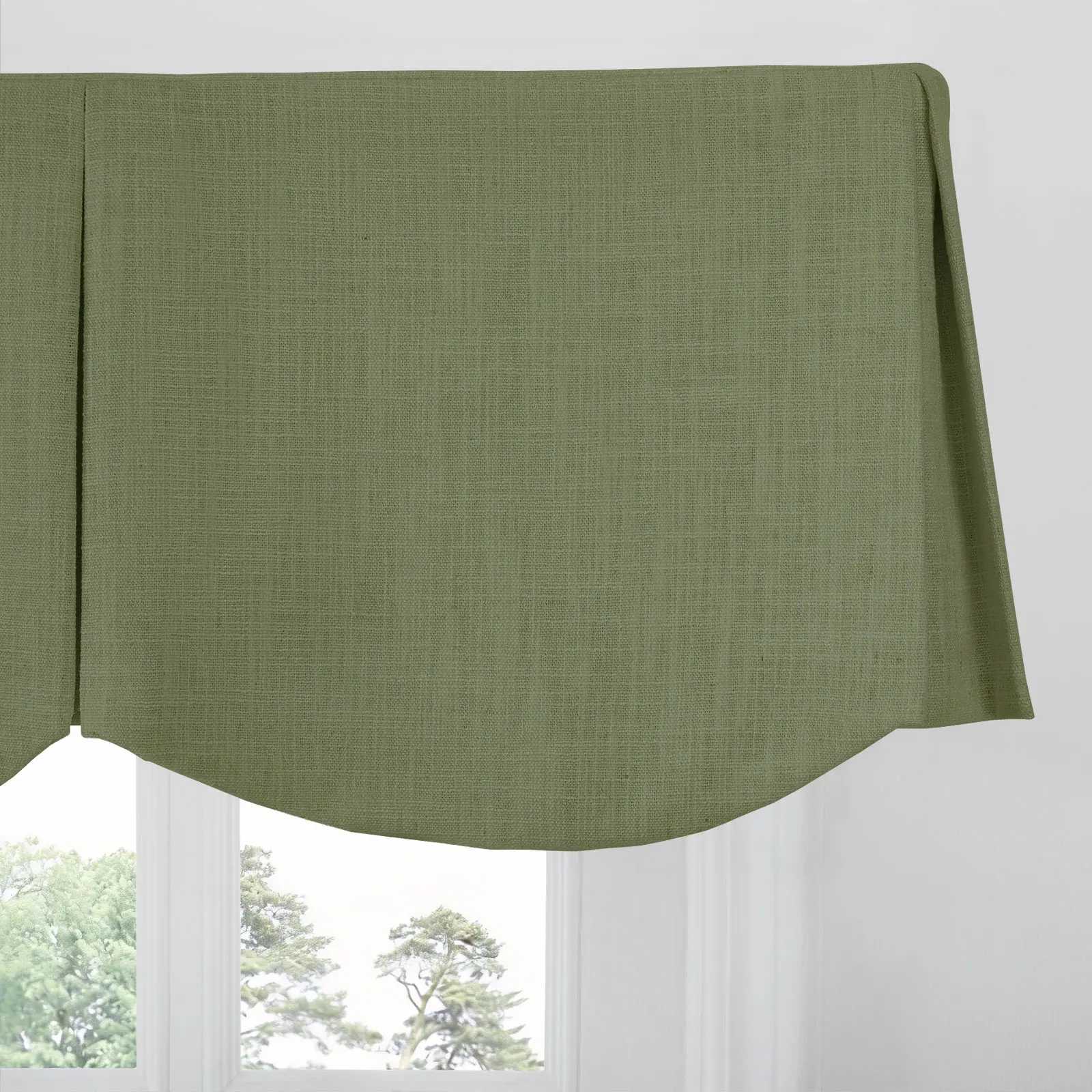 Liz Linen Board Mounted Scalloped Valance - Image 112