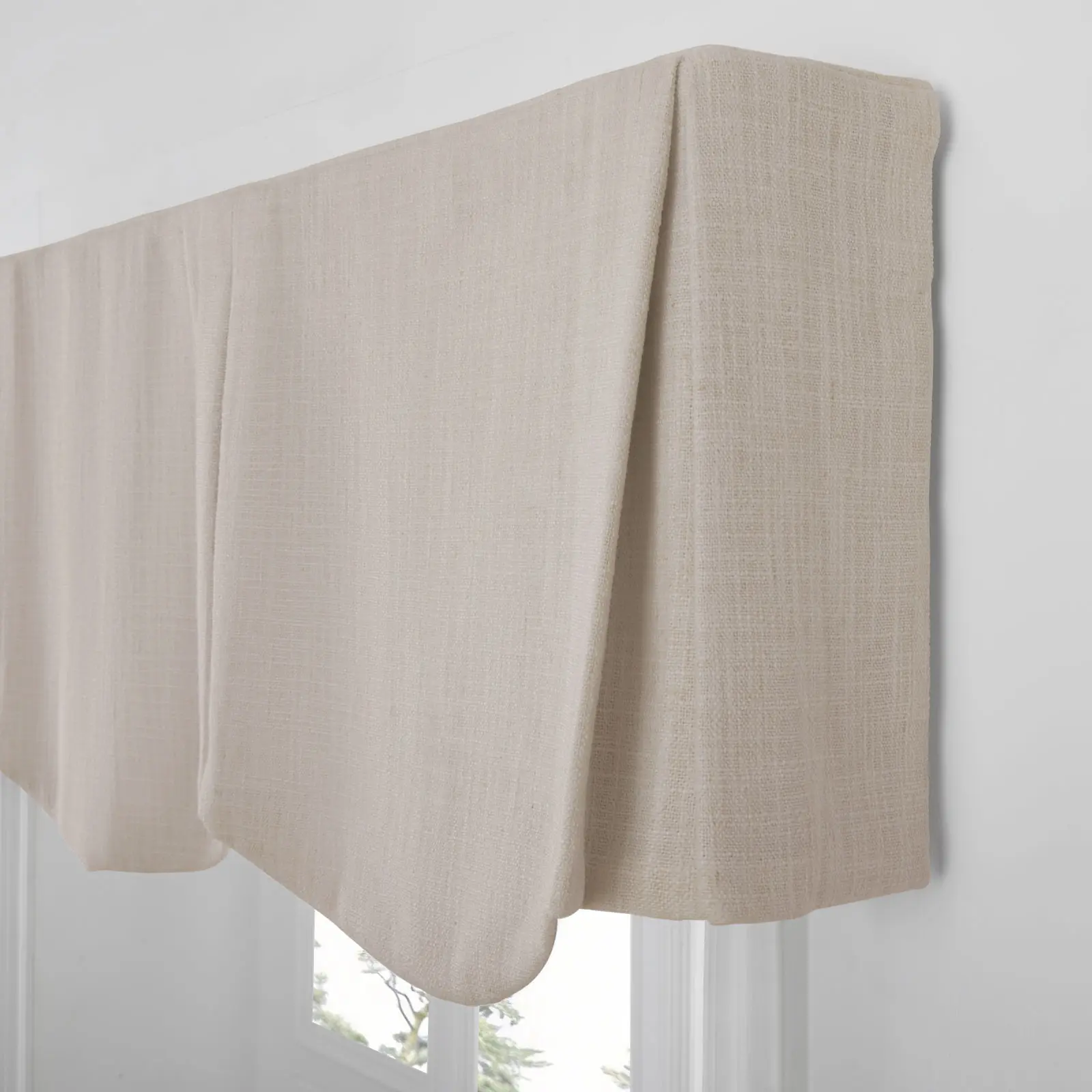 Liz Linen Board Mounted Scalloped Valance - Image 12