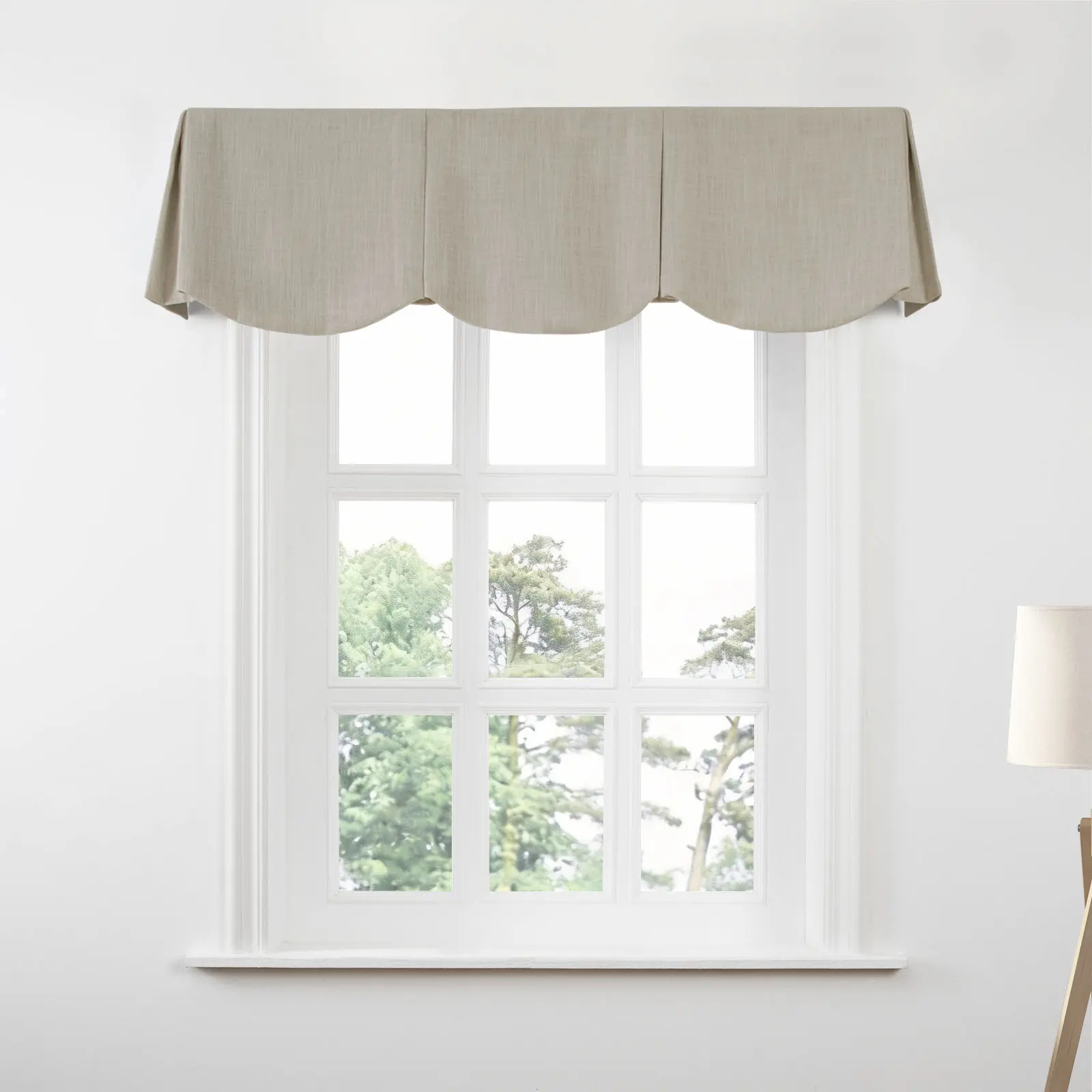 Liz Linen Board Mounted Scalloped Valance - Image 120