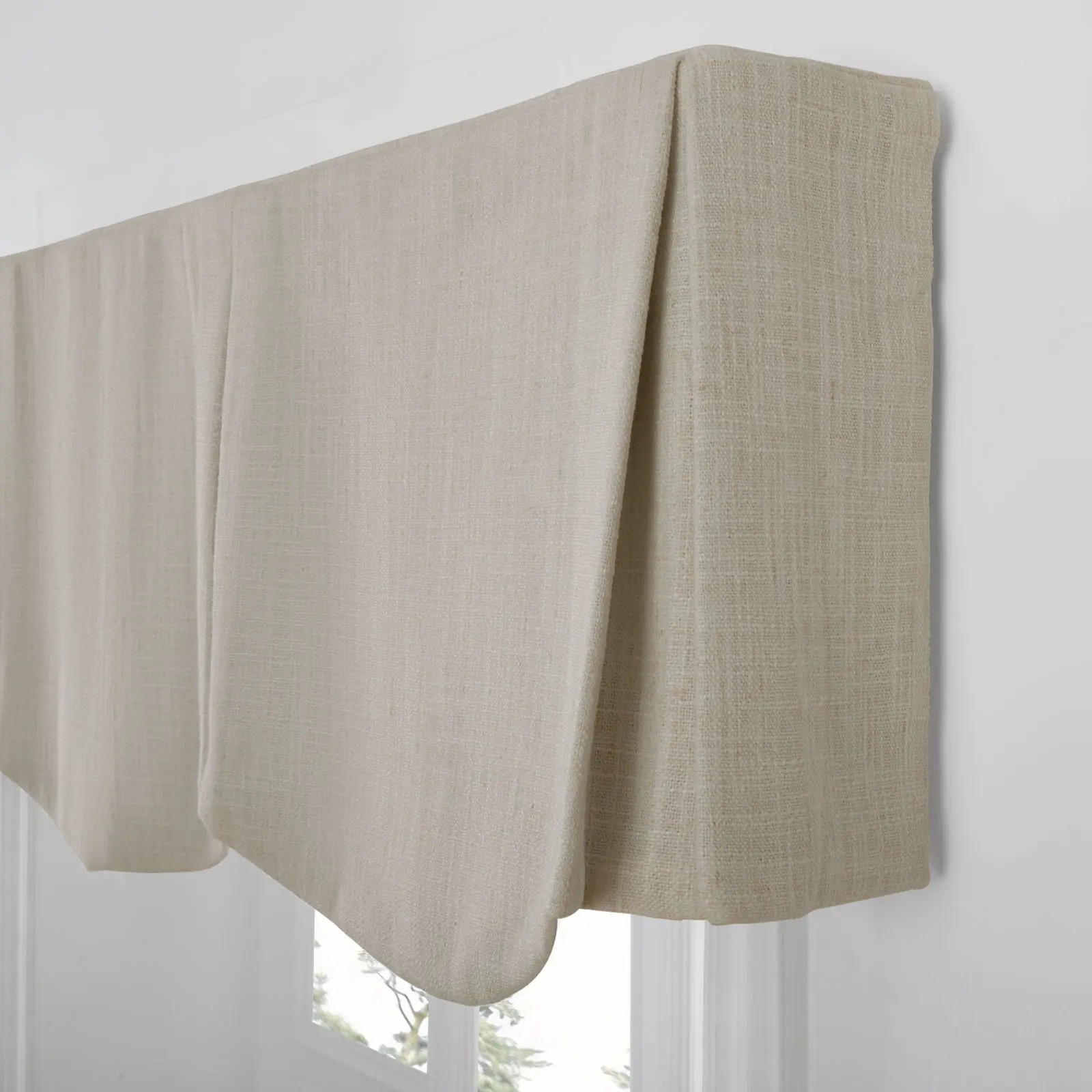 Liz Linen Board Mounted Scalloped Valance - Image 123