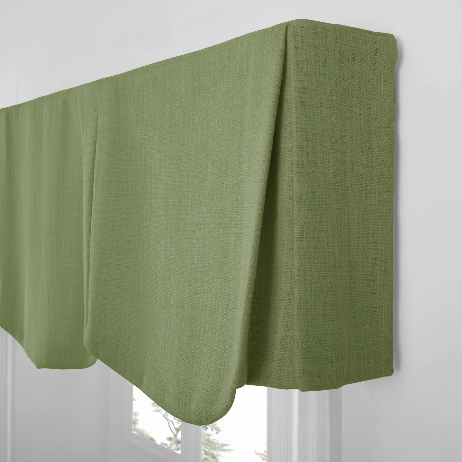 Liz Linen Board Mounted Scalloped Valance - Image 128