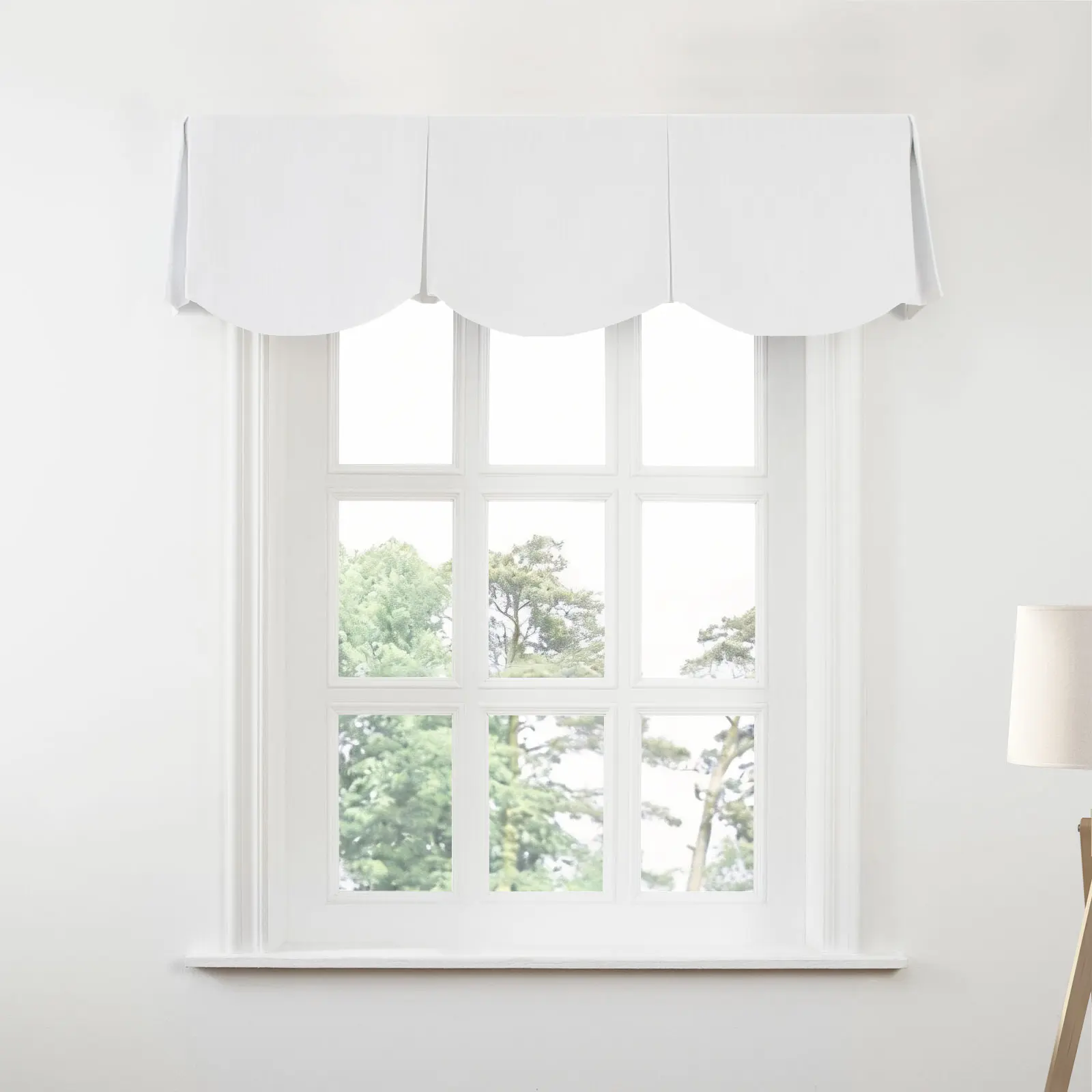 Liz Linen Board Mounted Scalloped Valance - Image 14