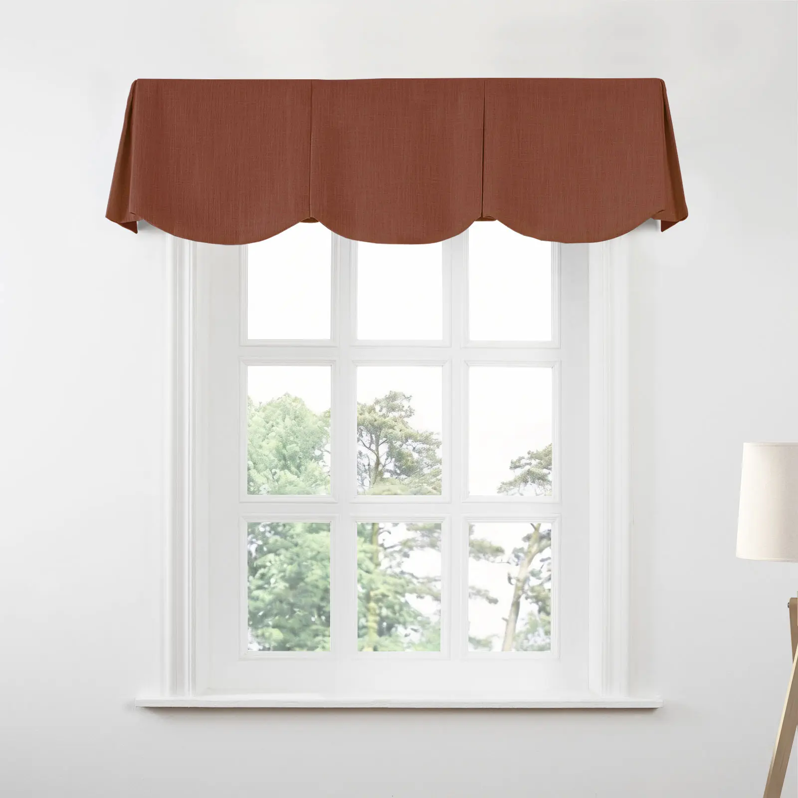 Liz Linen Board Mounted Scalloped Valance - Image 140