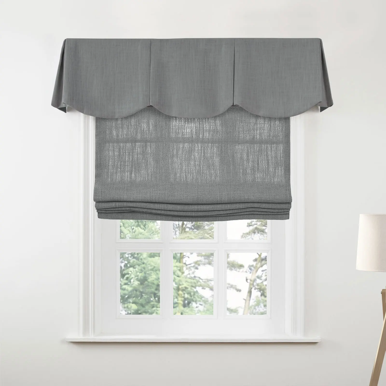 Liz Linen Board Mounted Scalloped Valance - Image 151