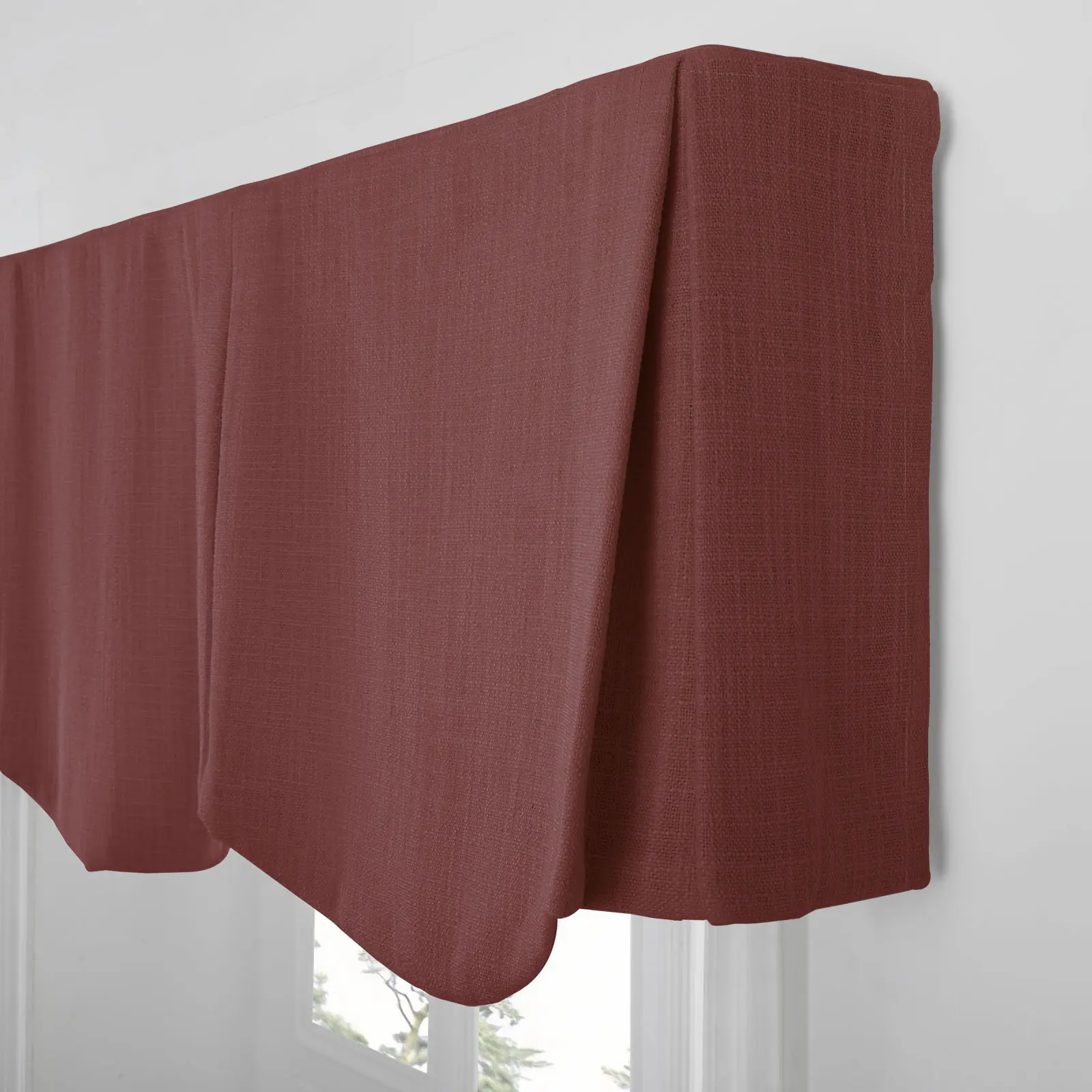Liz Linen Board Mounted Scalloped Valance - Image 158