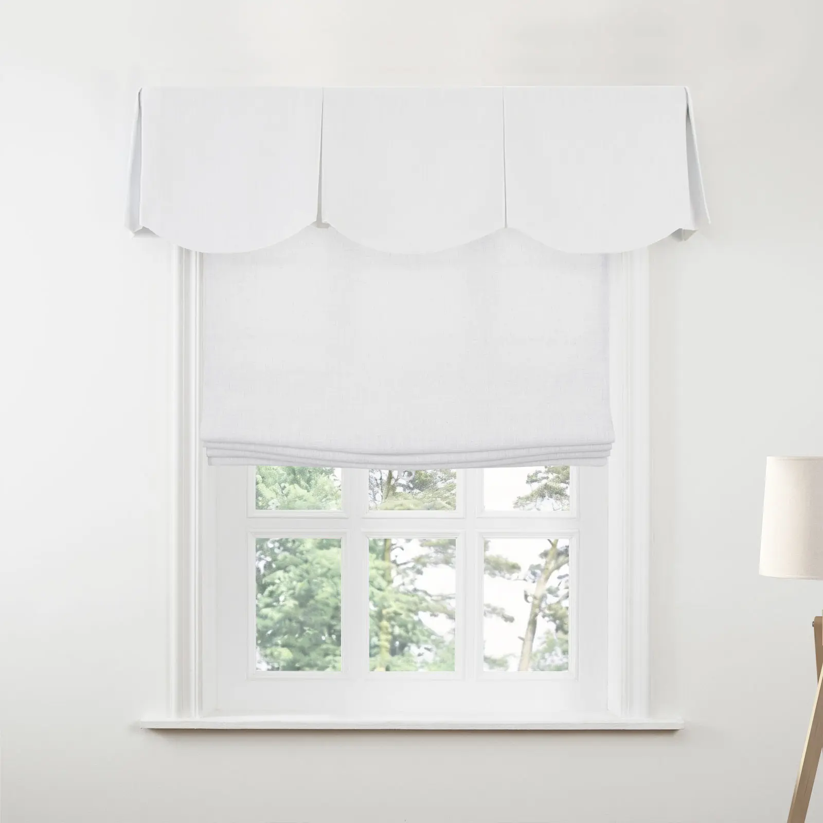 Liz Linen Board Mounted Scalloped Valance - Image 16