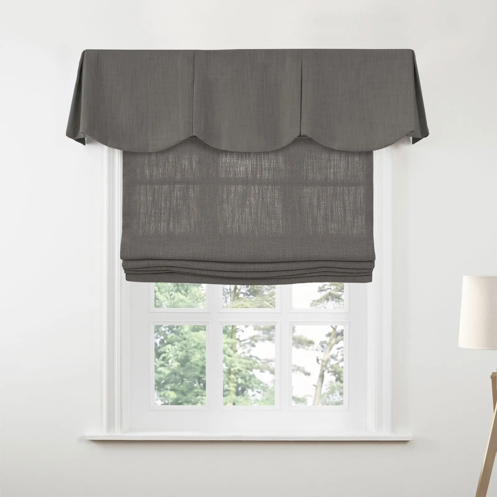 Liz Linen Board Mounted Scalloped Valance - Image 161