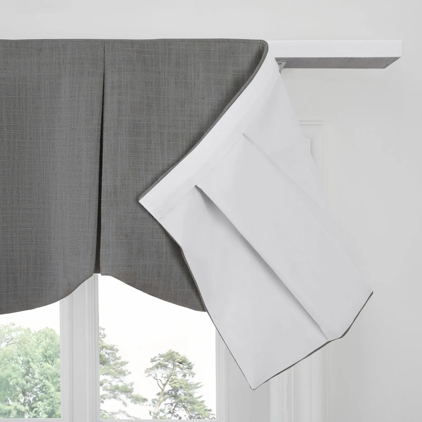 Liz Linen Board Mounted Scalloped Valance - Image 169