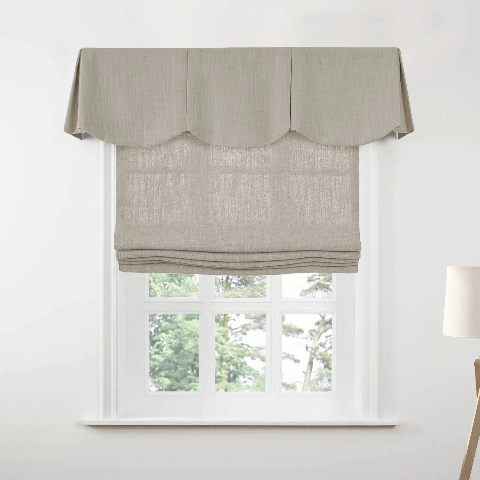 Liz Linen Board Mounted Scalloped Valance - Image 171